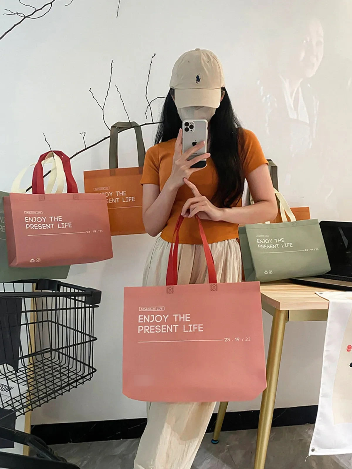Boutique Non-Woven Tote Bags — 5 Styles product view 1