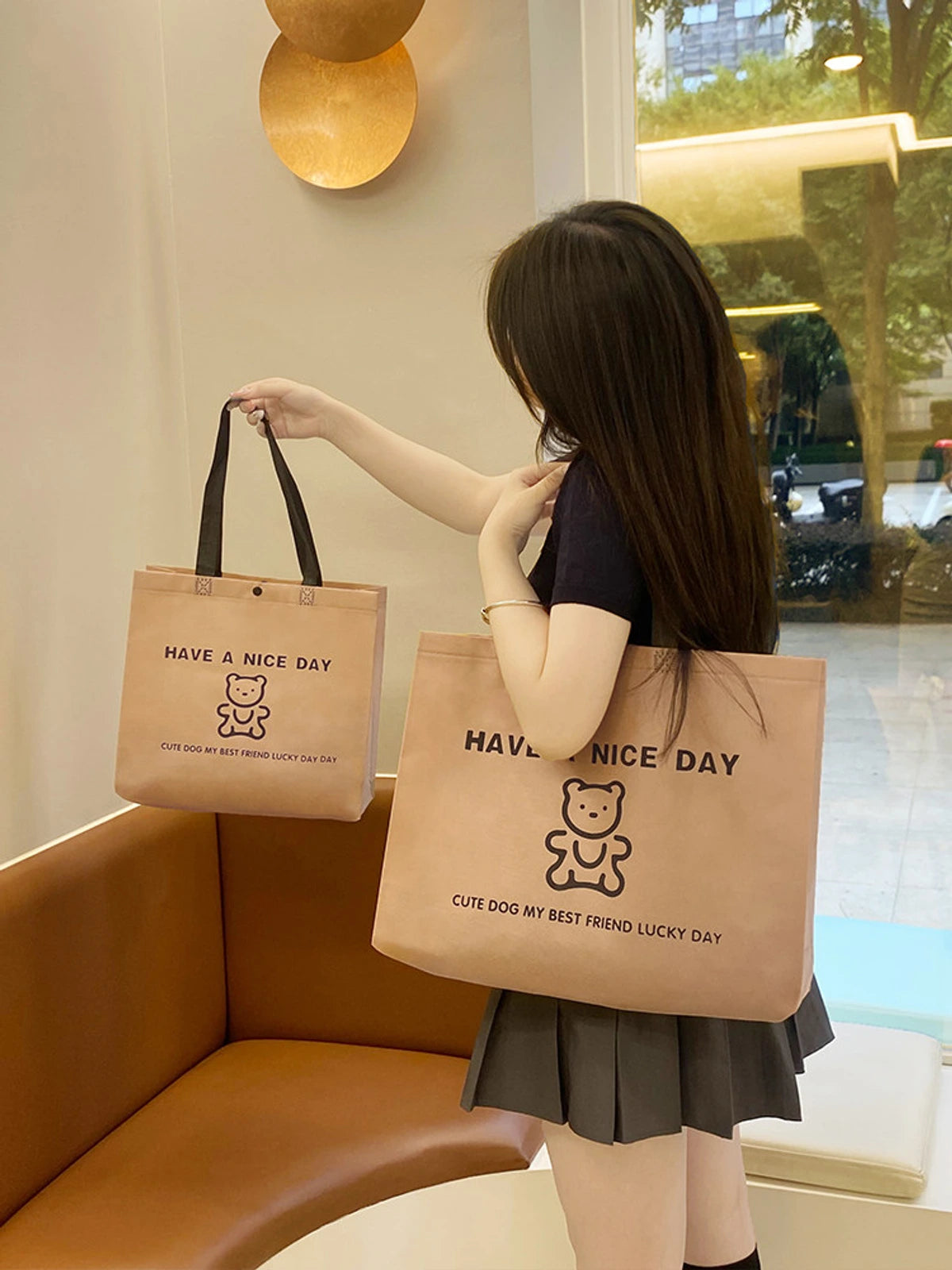 Boutique Non-Woven Tote Bags — 5 Styles product view 1