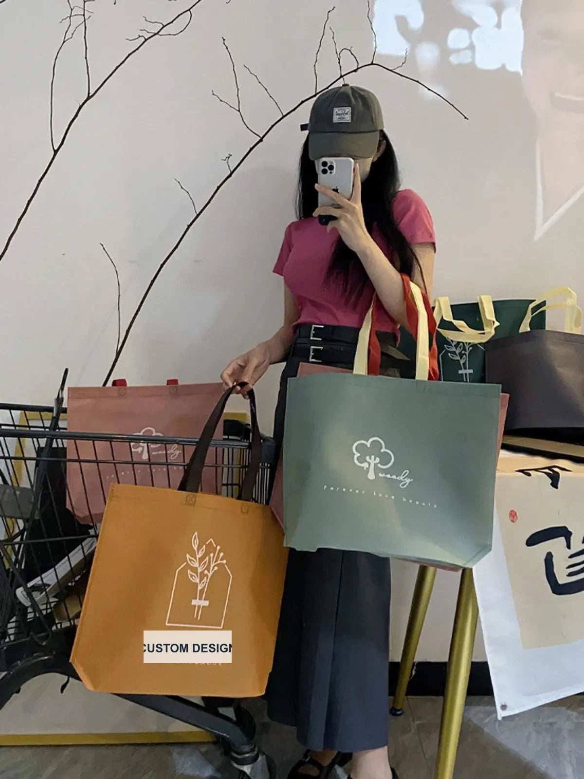 Boutique Non-Woven Tote Bags — 5 Styles product view 1