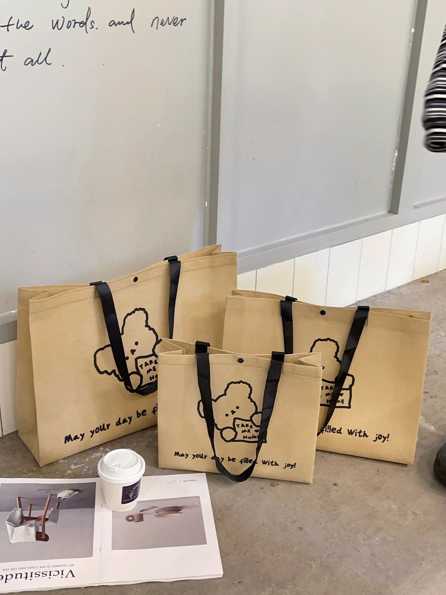 Boutique Non-Woven Tote Bags — 5 Styles product view 1