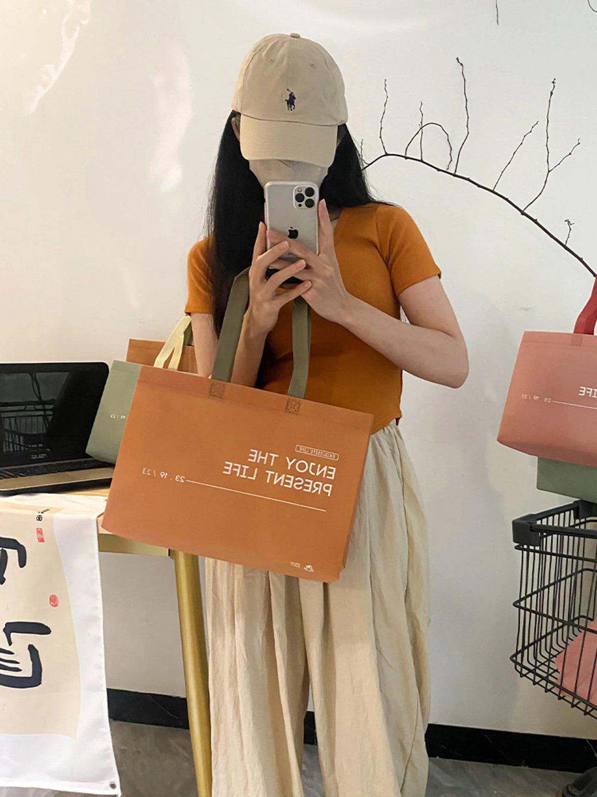 Boutique Non-Woven Tote Bags — 5 Styles product view 2