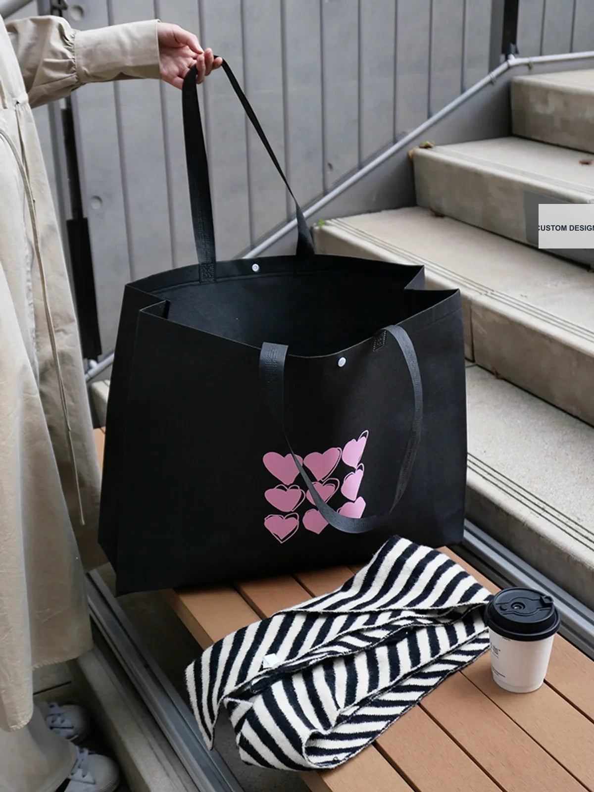 Boutique Non-Woven Tote Bags — 5 Styles product view 2