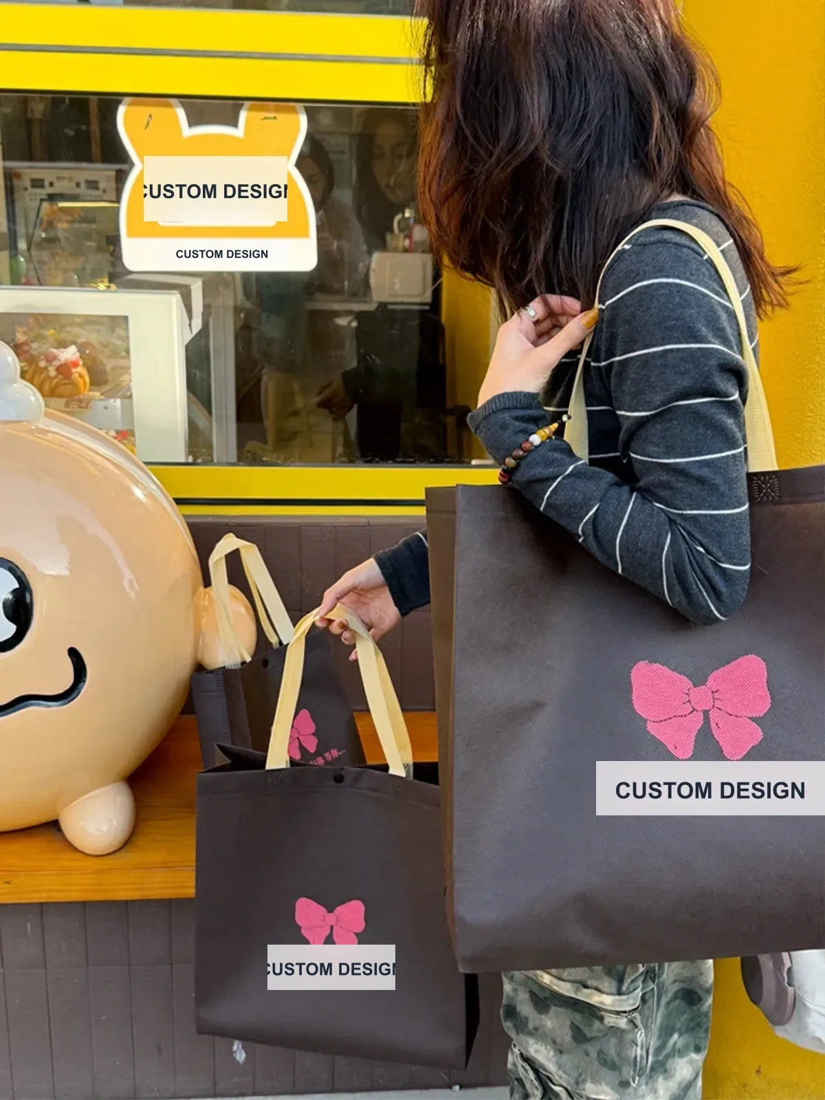 Boutique Non-Woven Tote Bags — 5 Styles product view 2