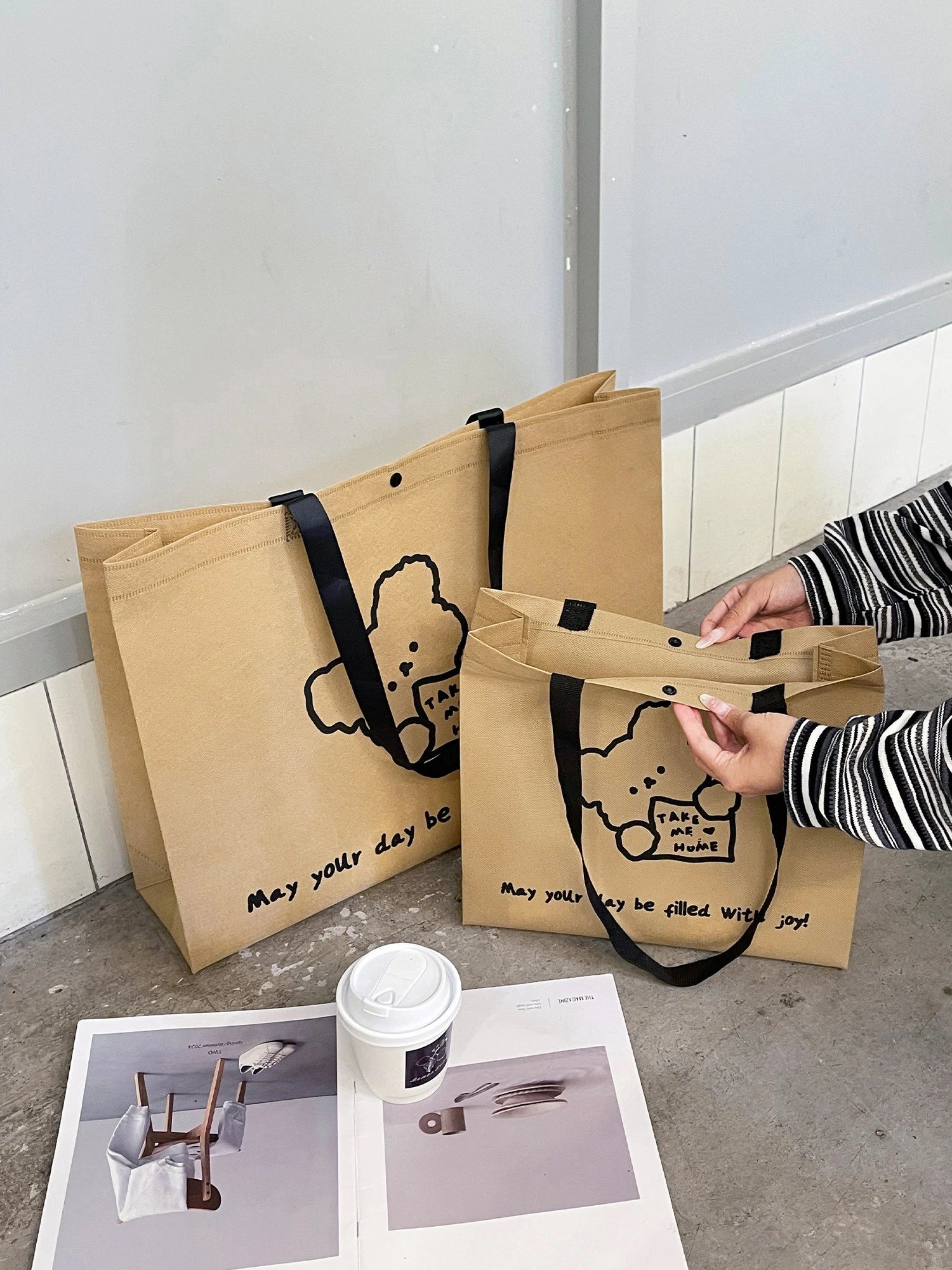 Boutique Non-Woven Tote Bags — 5 Styles product view 2