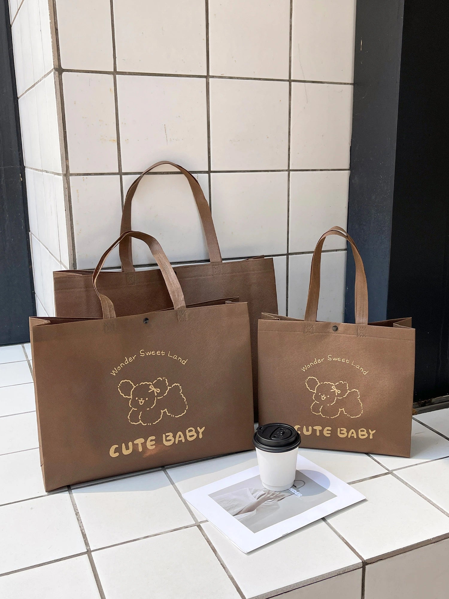 Boutique Non-Woven Tote Bags — 5 Styles product view 2