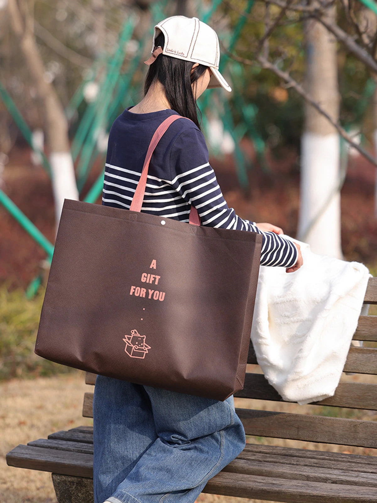 Boutique Non-Woven Tote Bags — 5 Styles product view 2