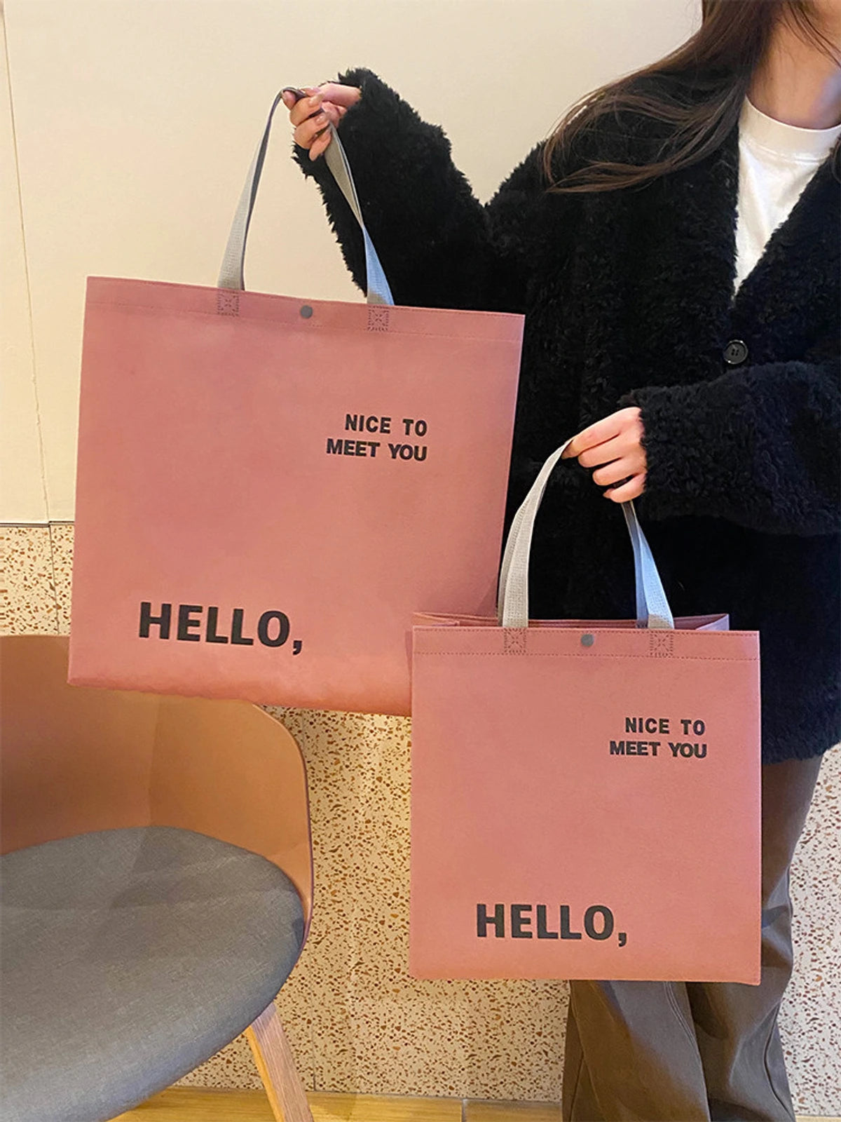 Boutique Non-Woven Tote Bags — 5 Styles product view 2