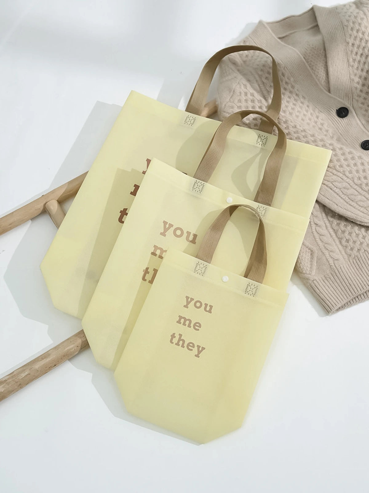 Boutique Non-Woven Tote Bags — 5 Styles product view 3