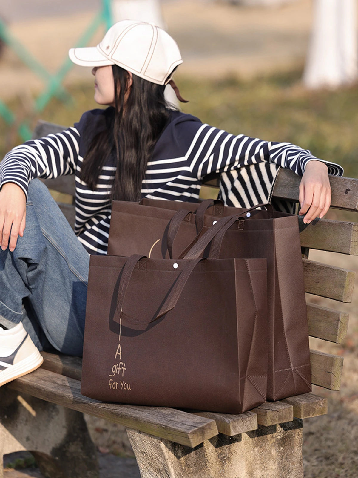 Boutique Non-Woven Tote Bags — 5 Styles product view 3