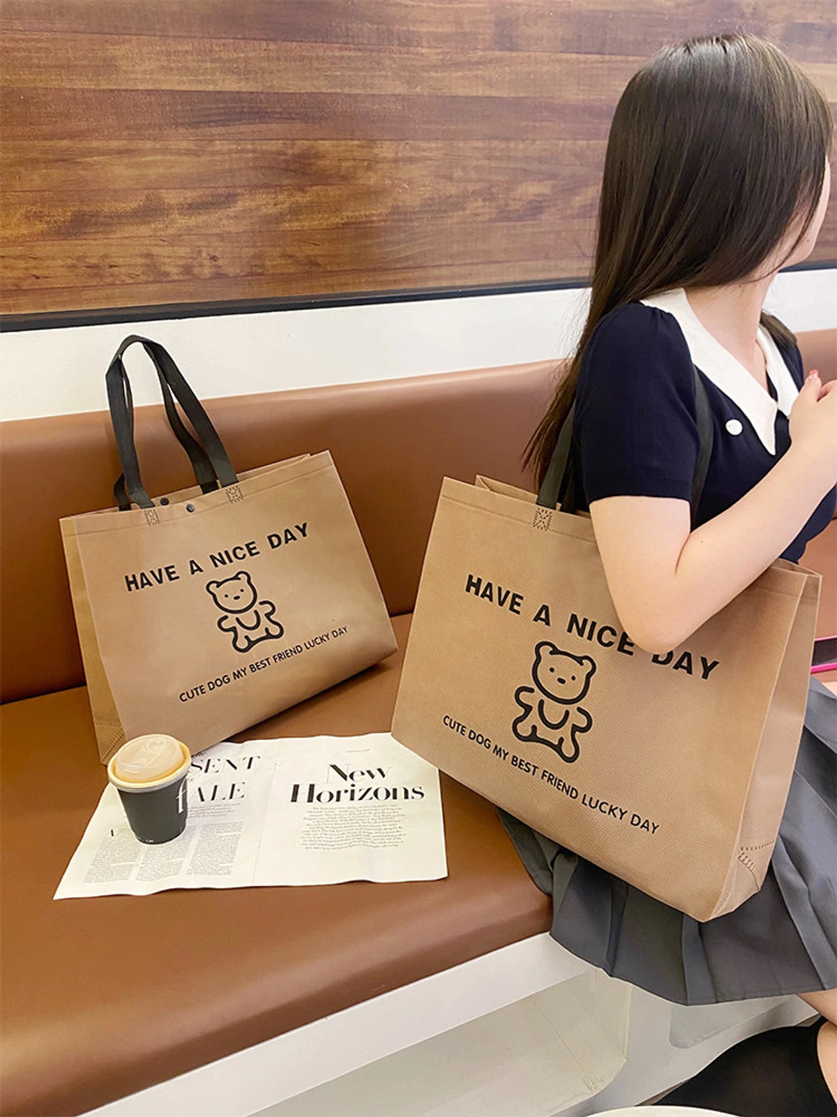 Boutique Non-Woven Tote Bags — 5 Styles product view 3