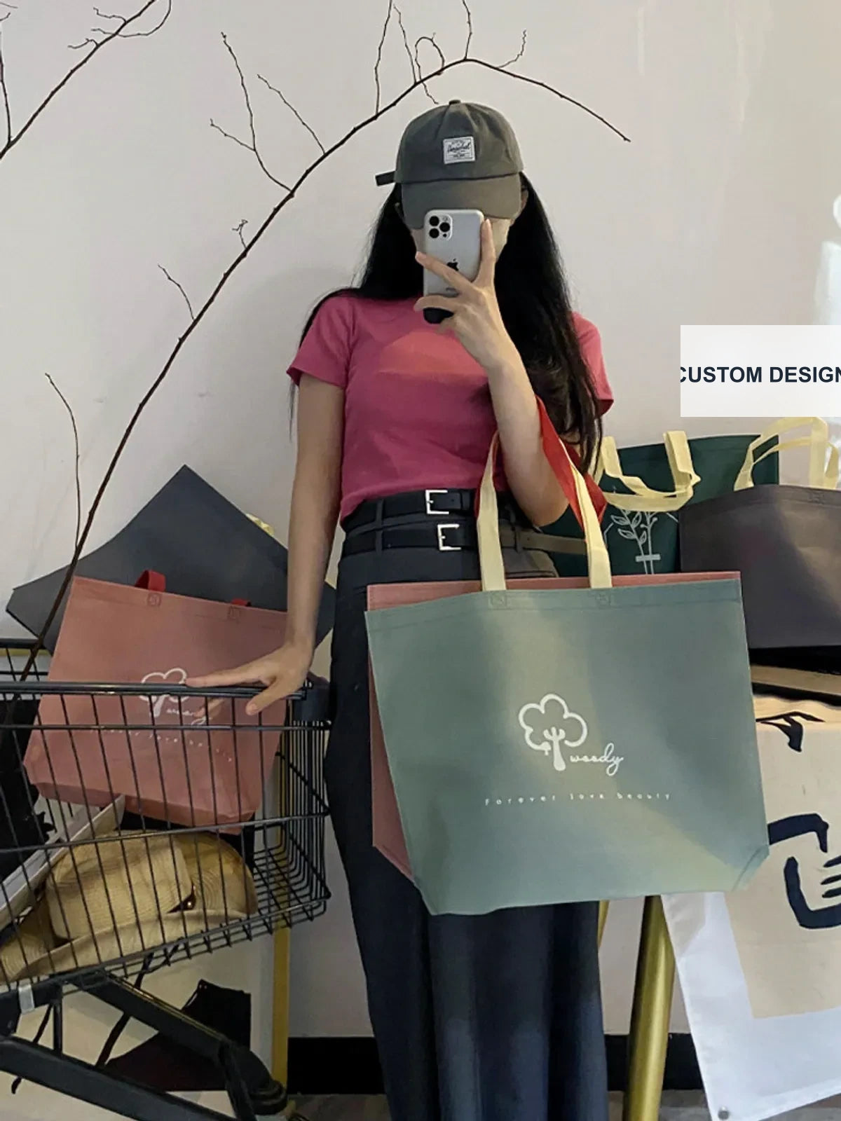 Boutique Non-Woven Tote Bags — 5 Styles product view 4