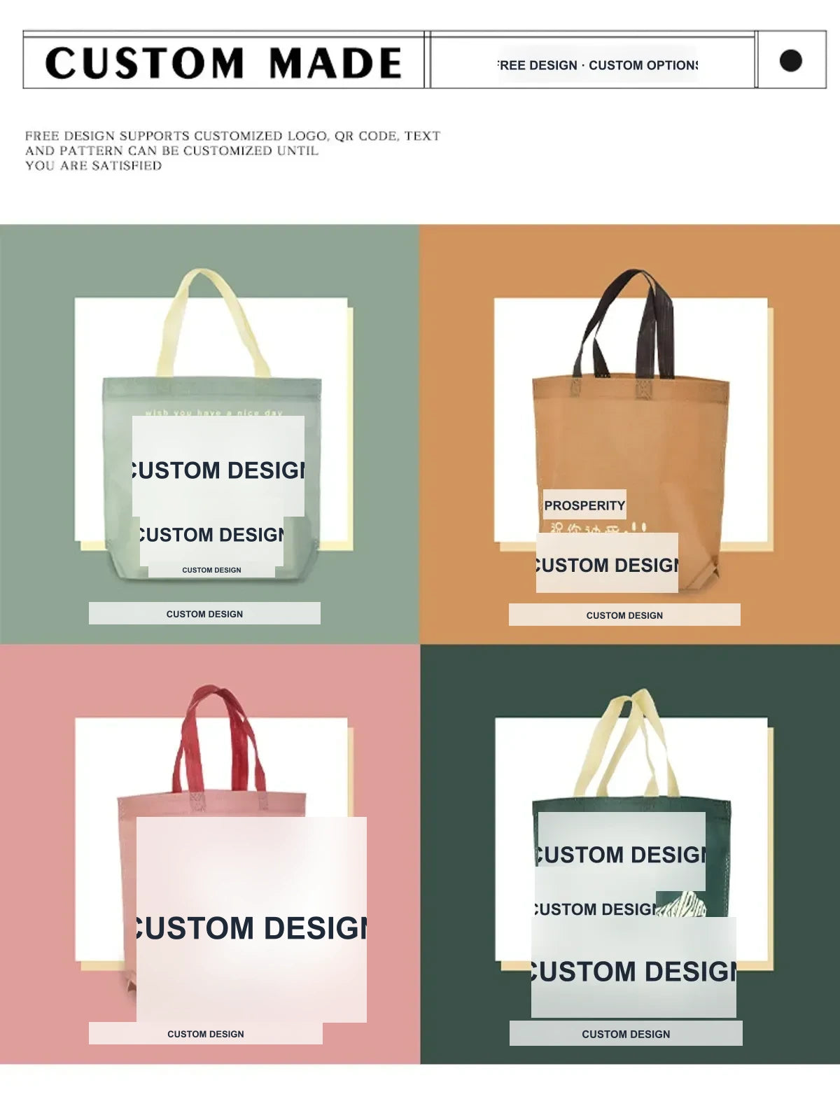 Boutique Non-Woven Tote Bags — 5 Styles product view 5