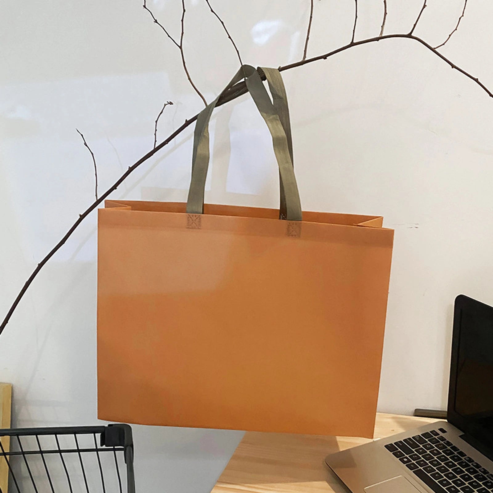 Boutique Non-Woven Tote Bags — 5 Styles — Khaki