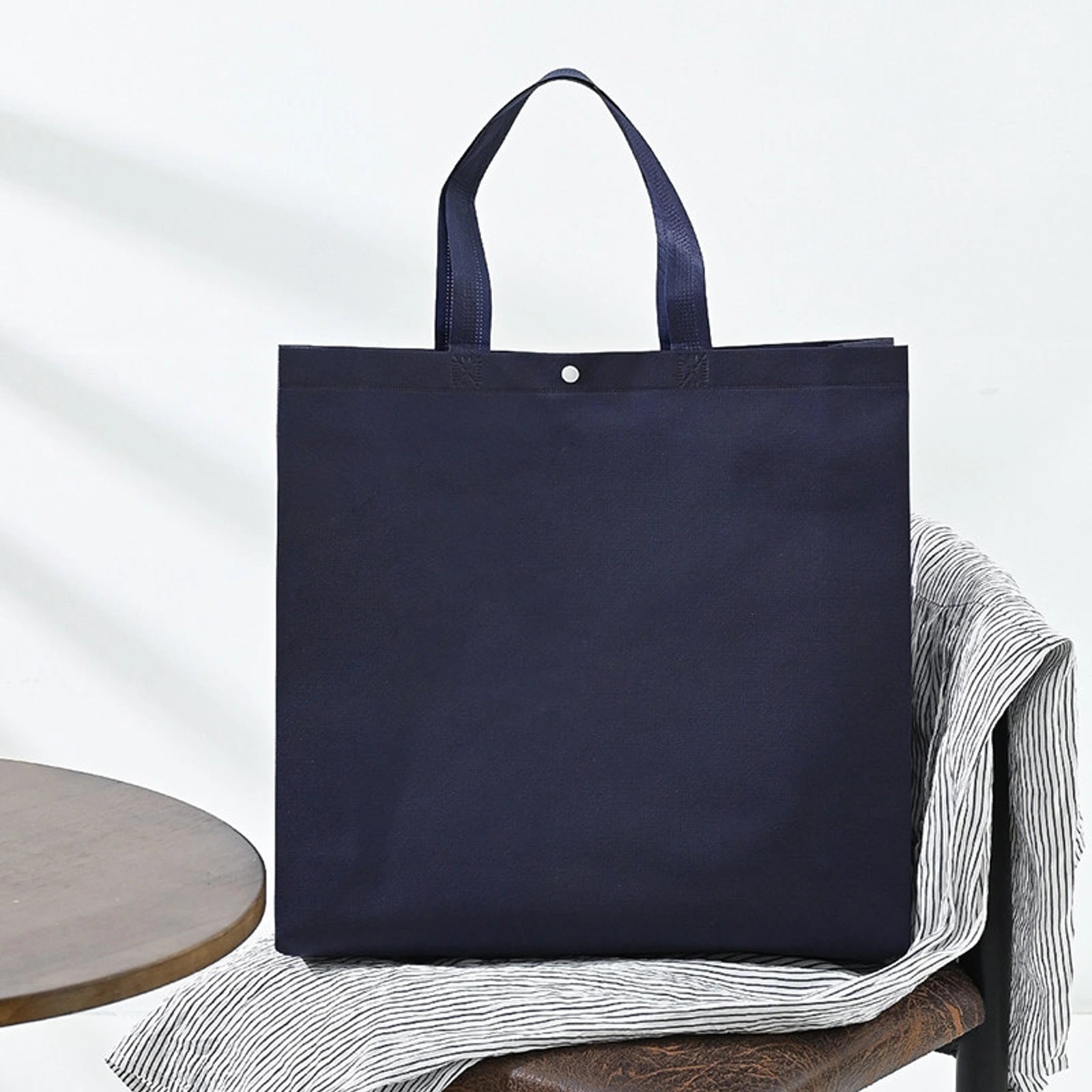 Boutique Non-Woven Tote Bags — 5 Styles — Navy