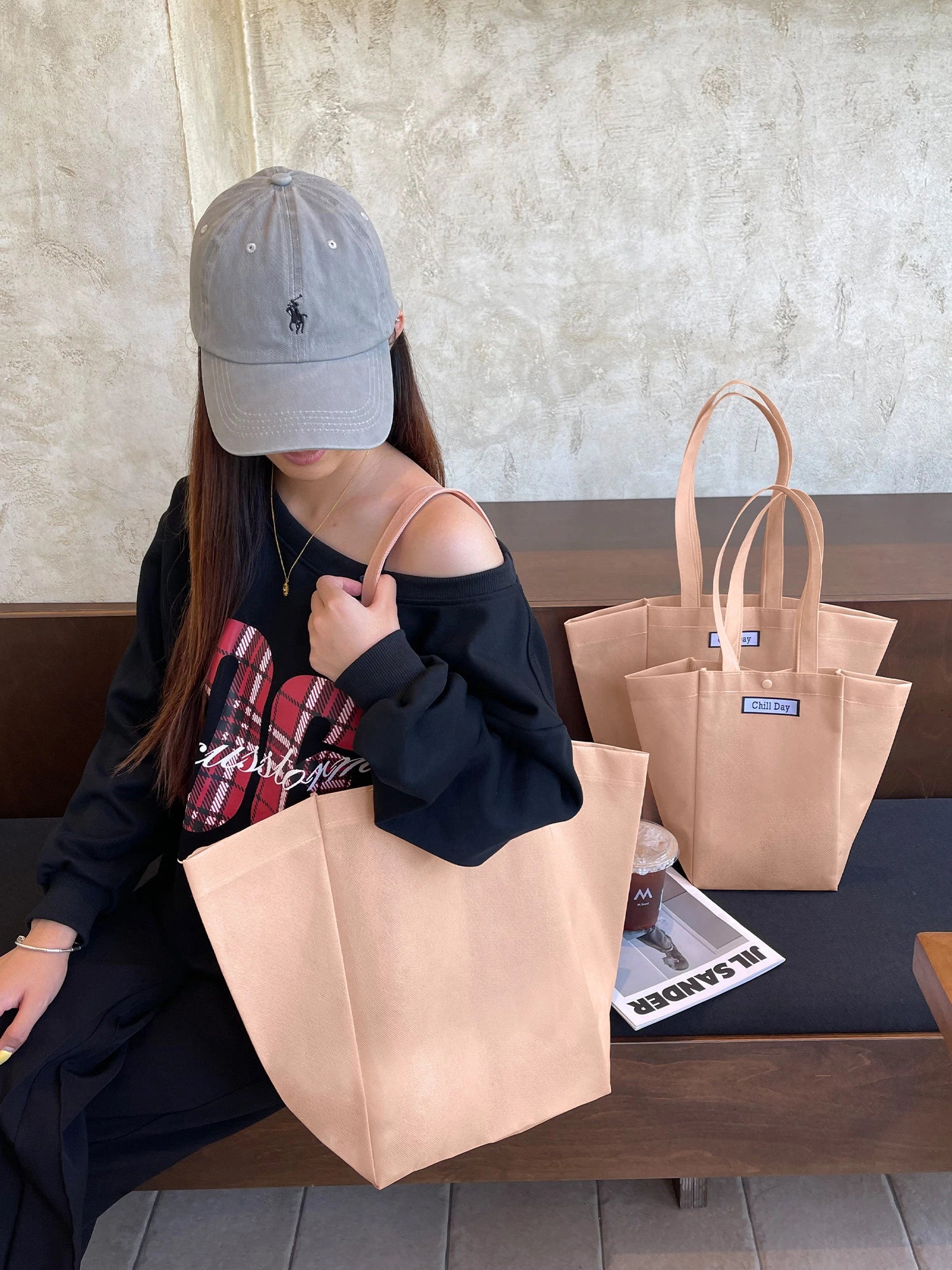 Boutique Non-Woven Tote Bags — 6 Styles product view 1