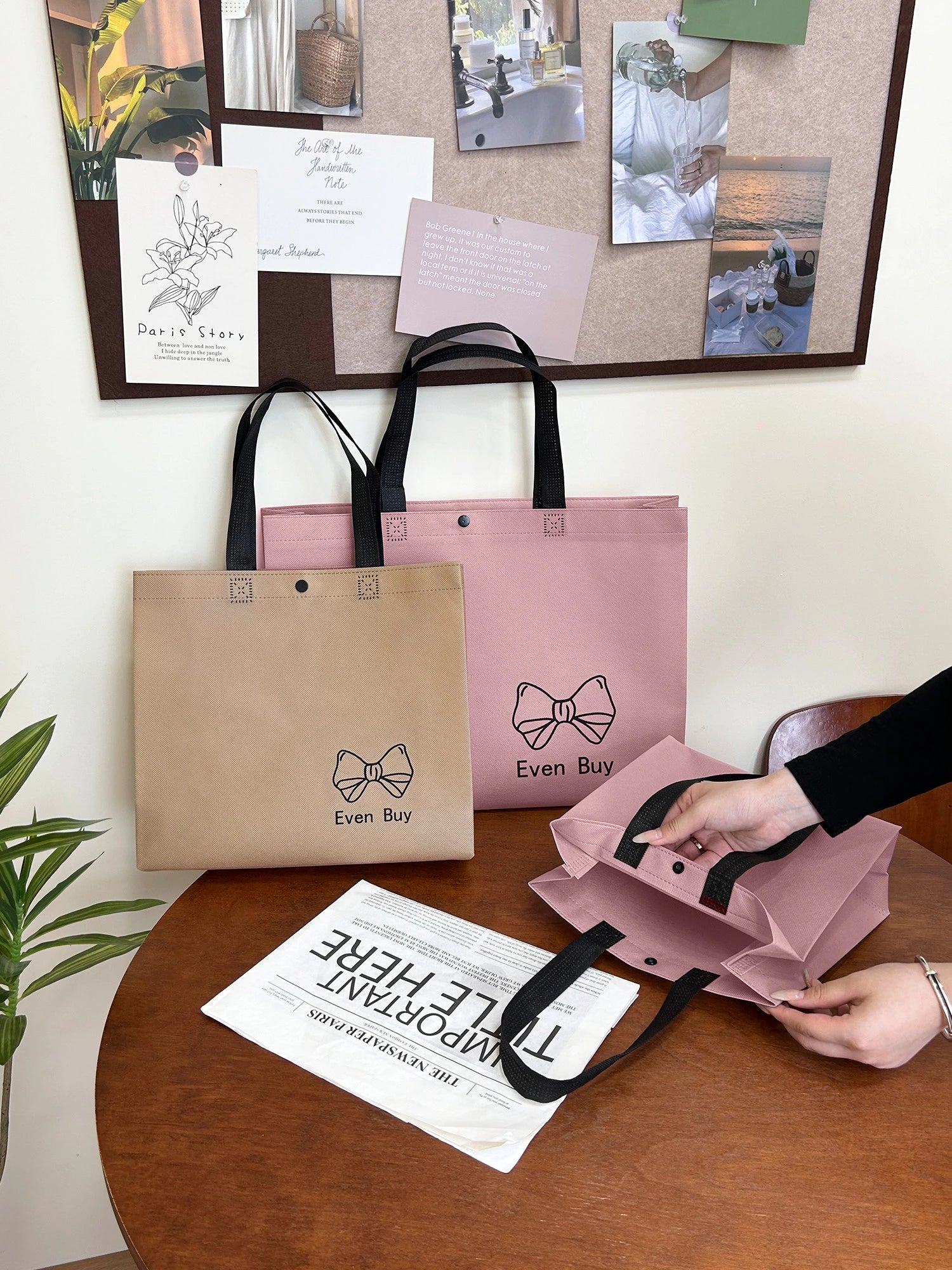 Boutique Non-Woven Tote Bags — 6 Styles product view 1