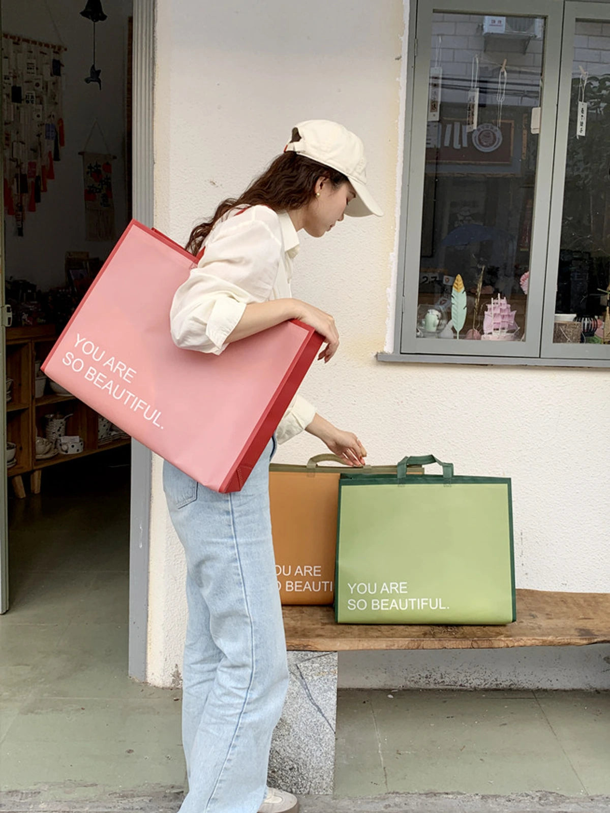 Boutique Non-Woven Tote Bags — 6 Styles product view 2