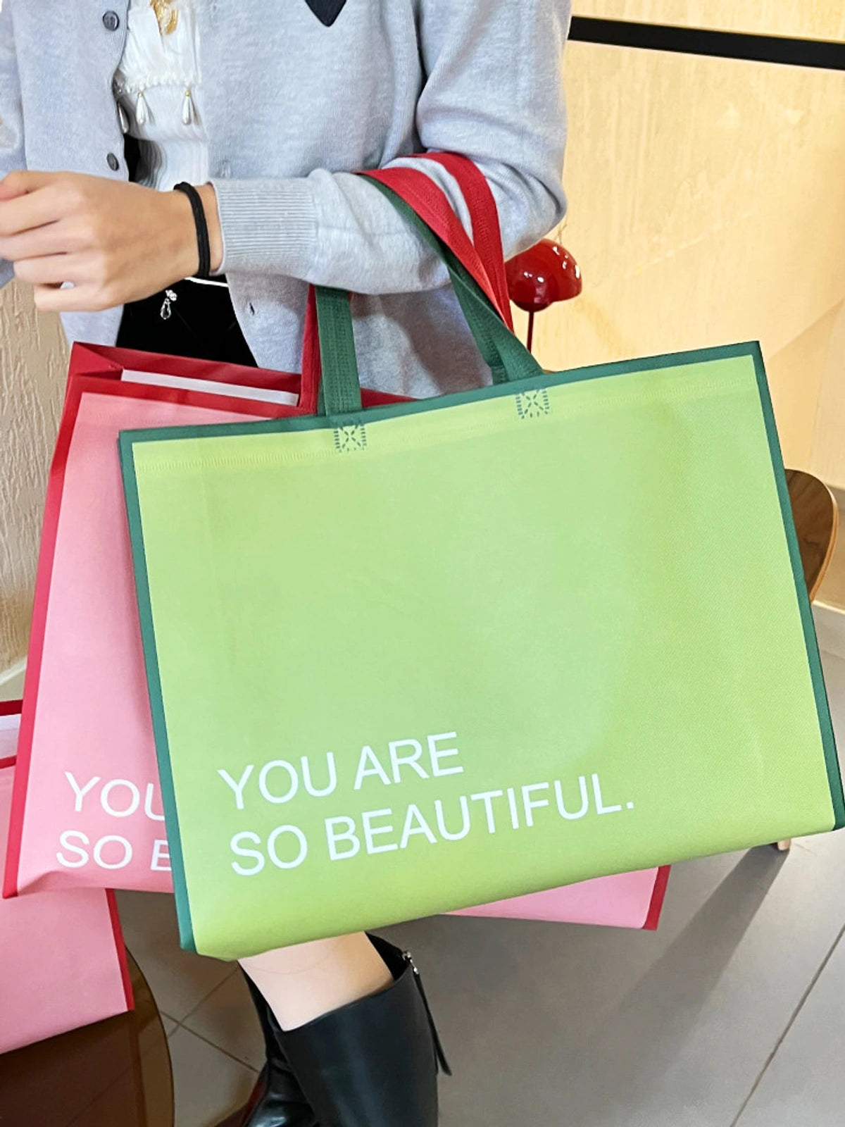 Boutique Non-Woven Tote Bags — 6 Styles product view 2