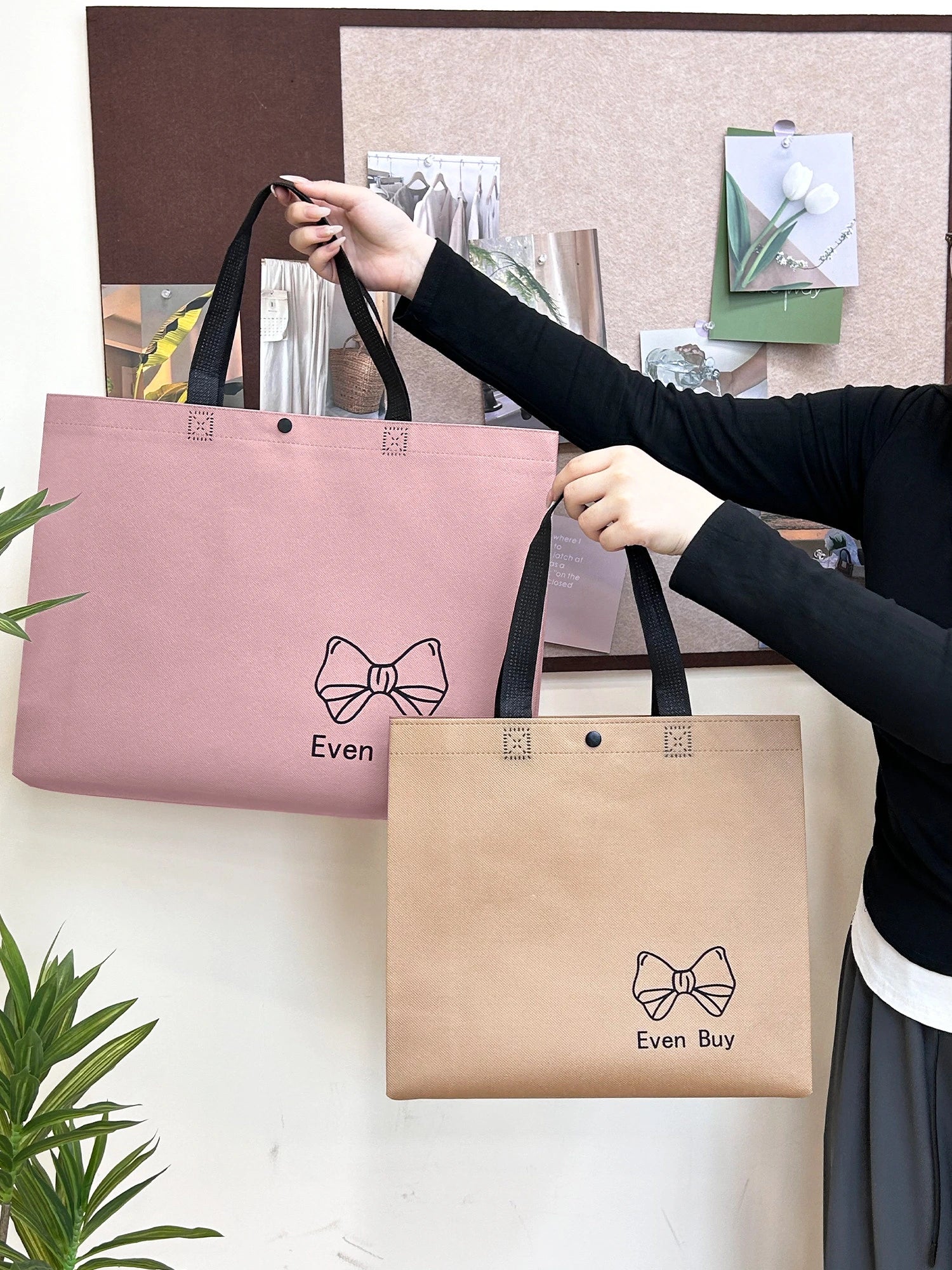 Boutique Non-Woven Tote Bags — 6 Styles product view 2