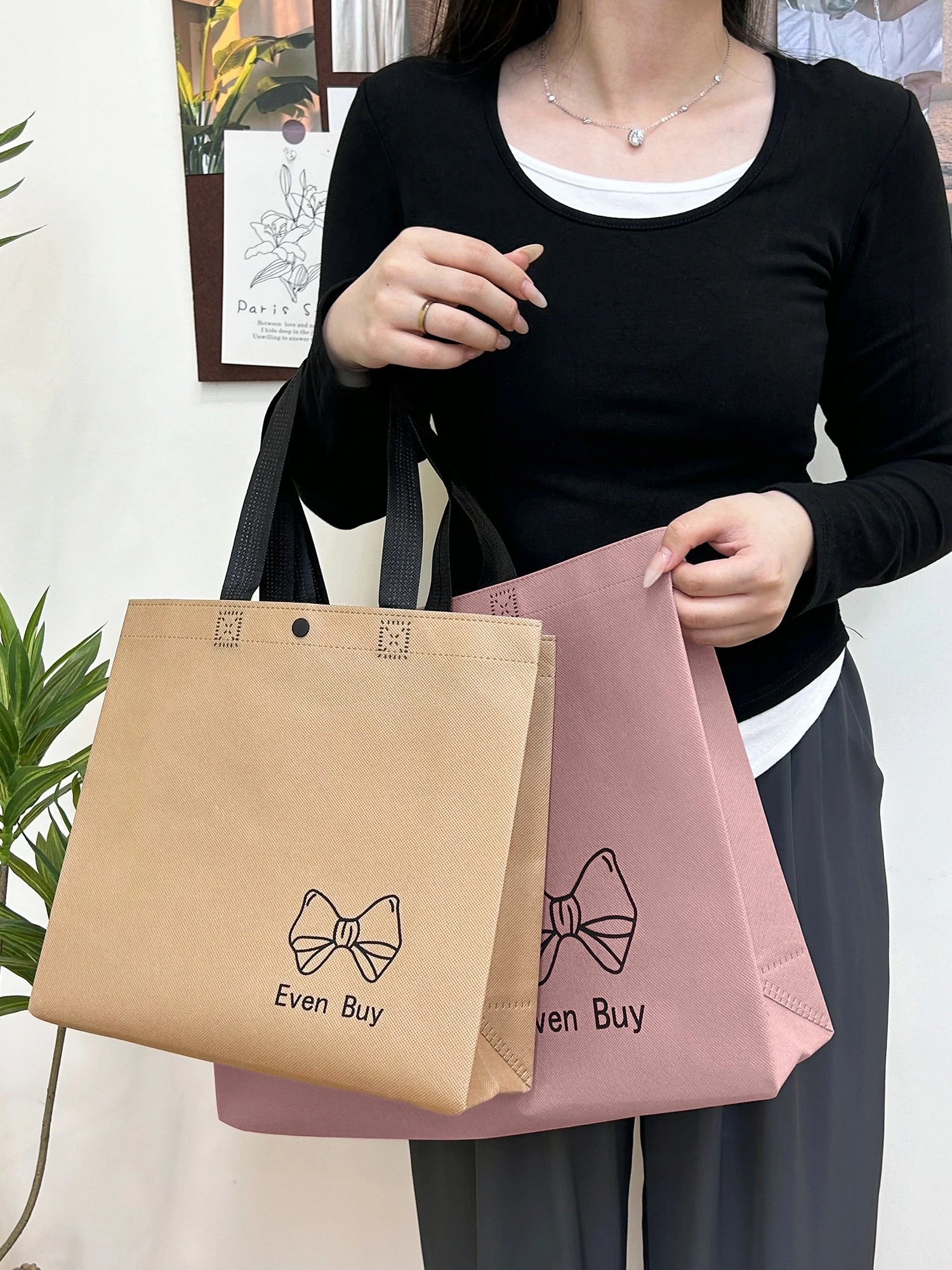 Boutique Non-Woven Tote Bags — 6 Styles product view 4