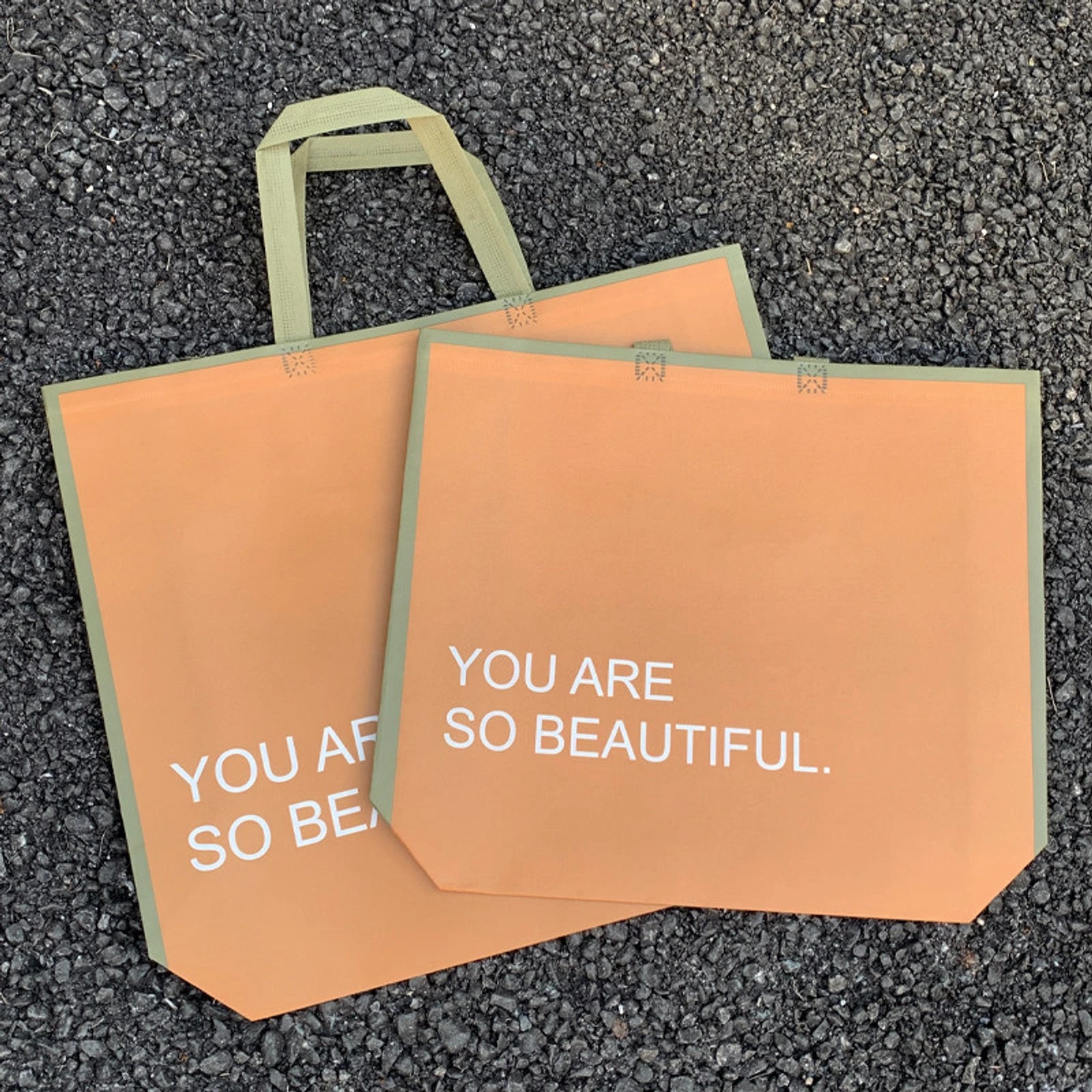 Boutique Non-Woven Tote Bags — 6 Styles — Caramel