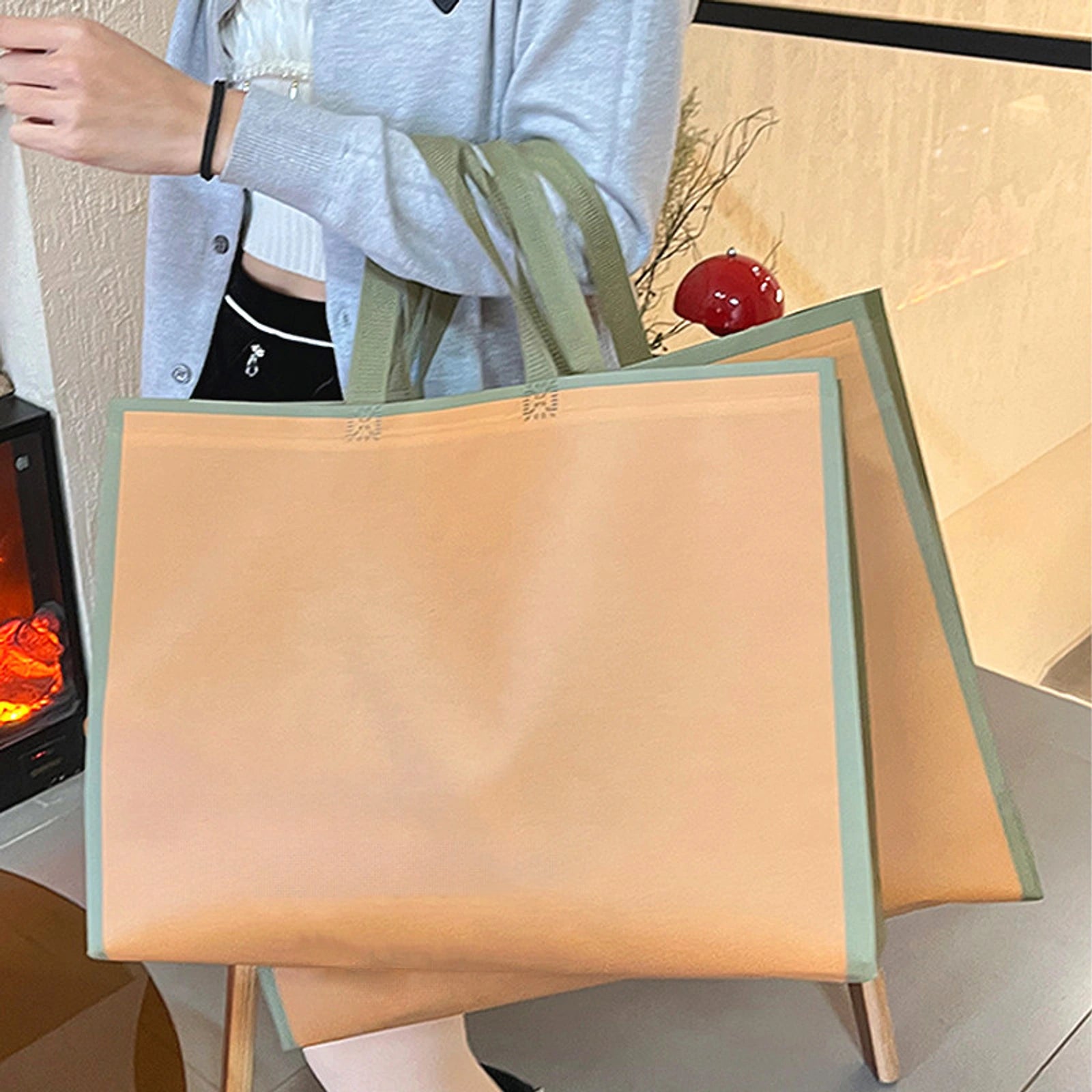 Boutique Non-Woven Tote Bags — 6 Styles — CaramelPlain