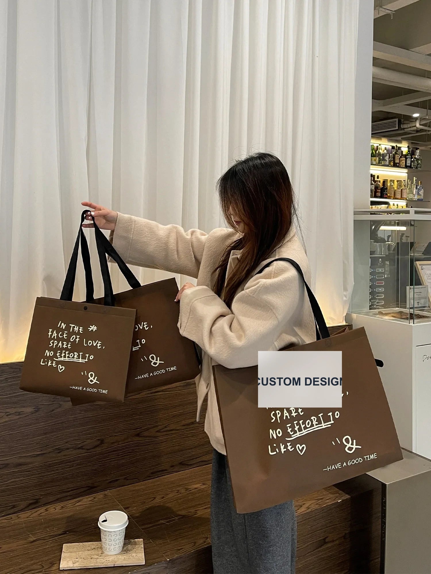 Boutique Non-Woven Tote Bags — 7 Styles product view 1