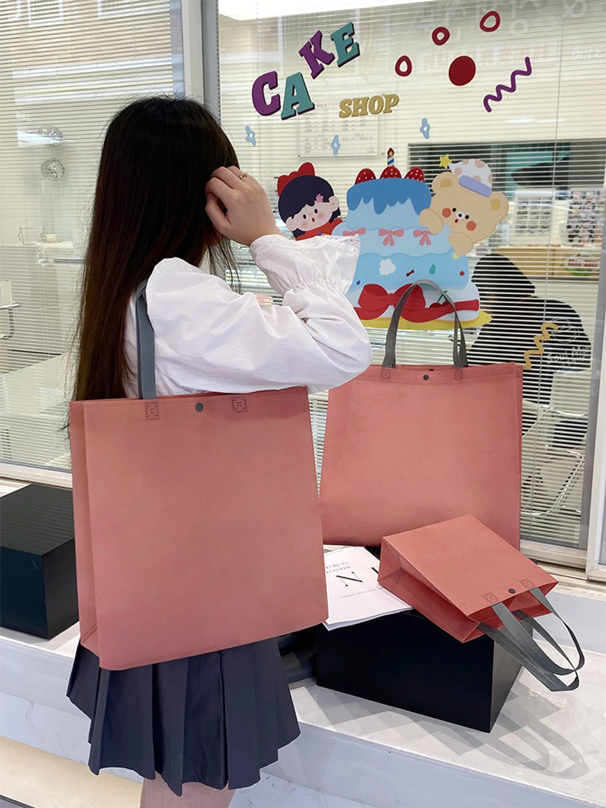 Boutique Non-Woven Tote Bags — 7 Styles product view 2