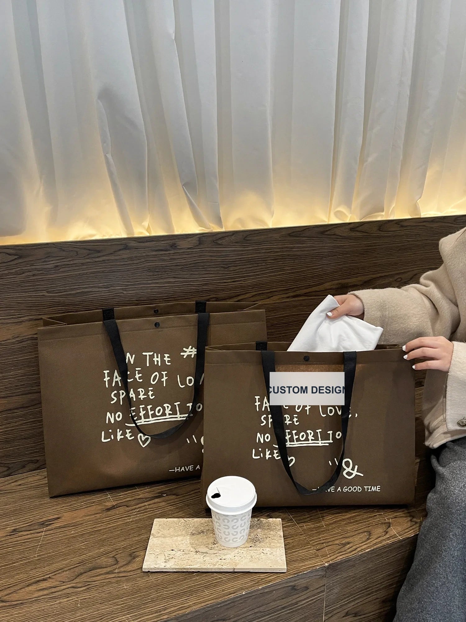 Boutique Non-Woven Tote Bags — 7 Styles product view 2