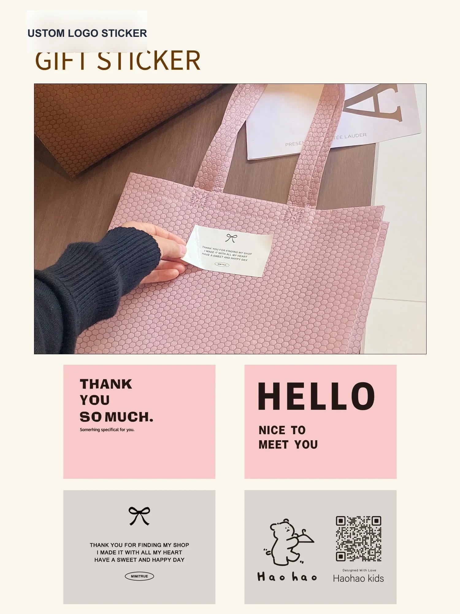 Boutique Non-Woven Tote Bags — 7 Styles product view 3