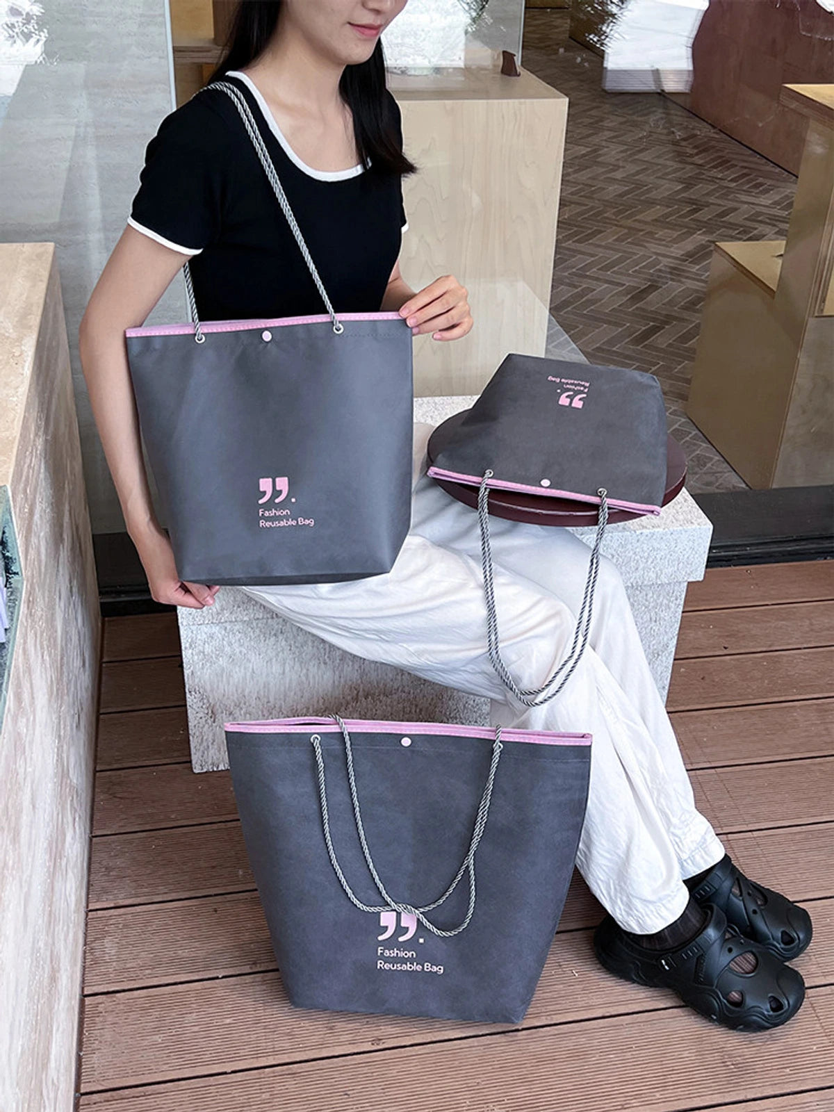 Boutique Non-Woven Tote Bags — 7 Styles product view 5