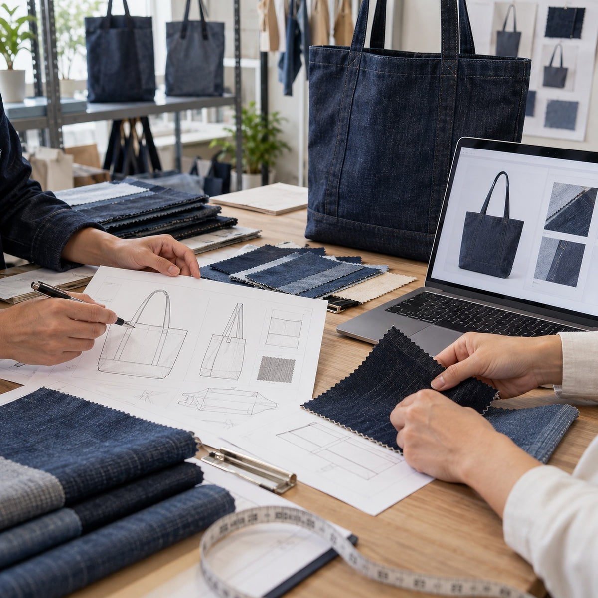 Custom tote bag manufacturing by ToteBag-Factory