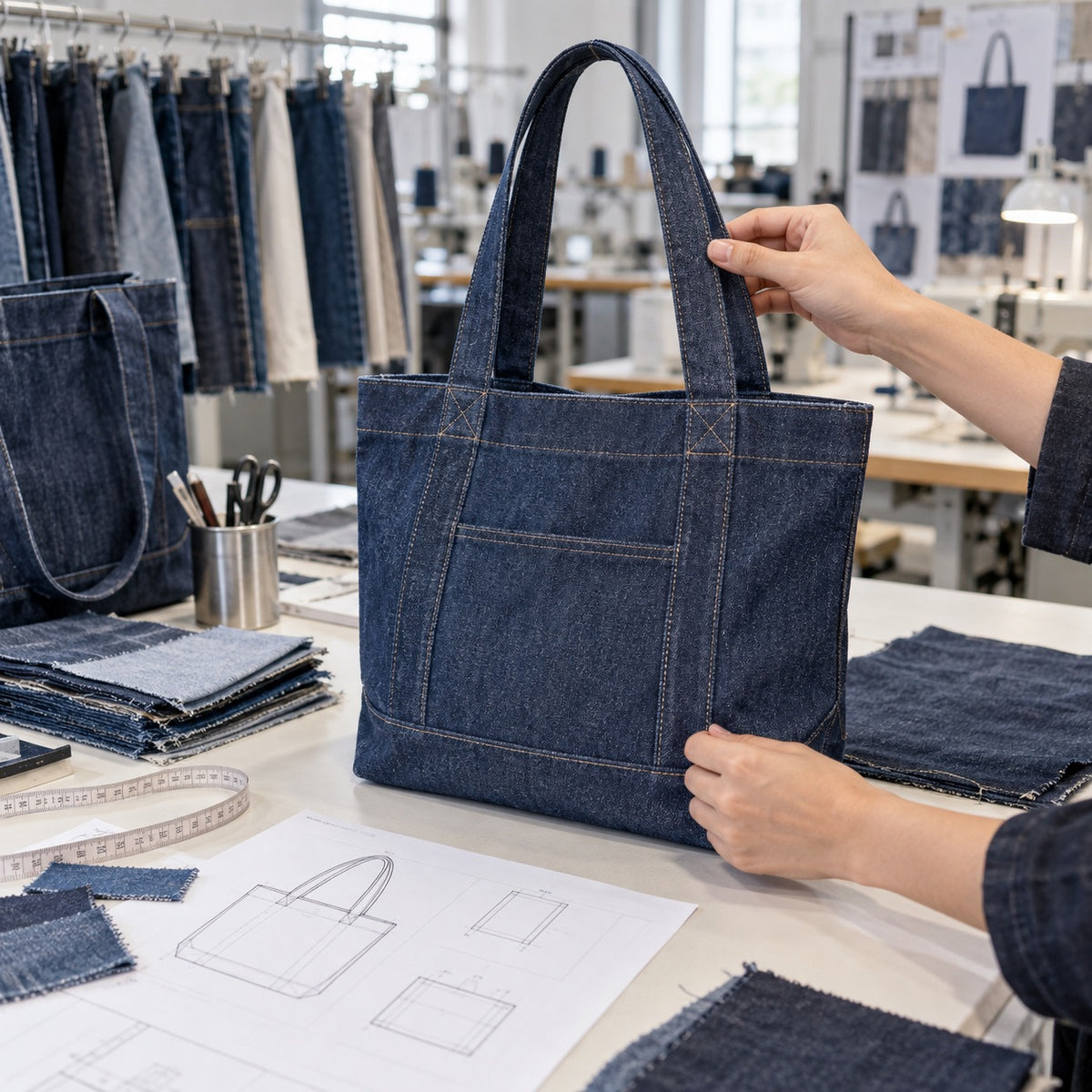 Custom tote bag manufacturing by ToteBag-Factory