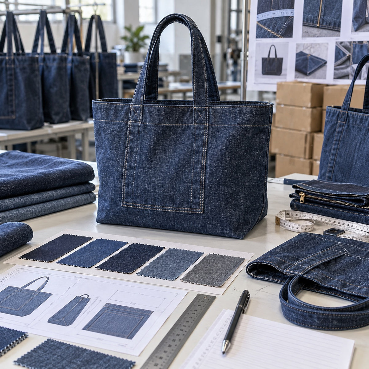 Custom tote bag manufacturing by ToteBag-Factory