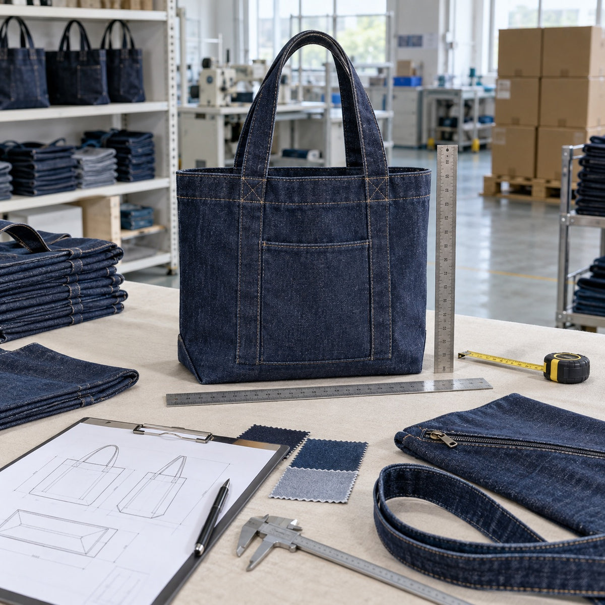 Custom tote bag manufacturing by ToteBag-Factory