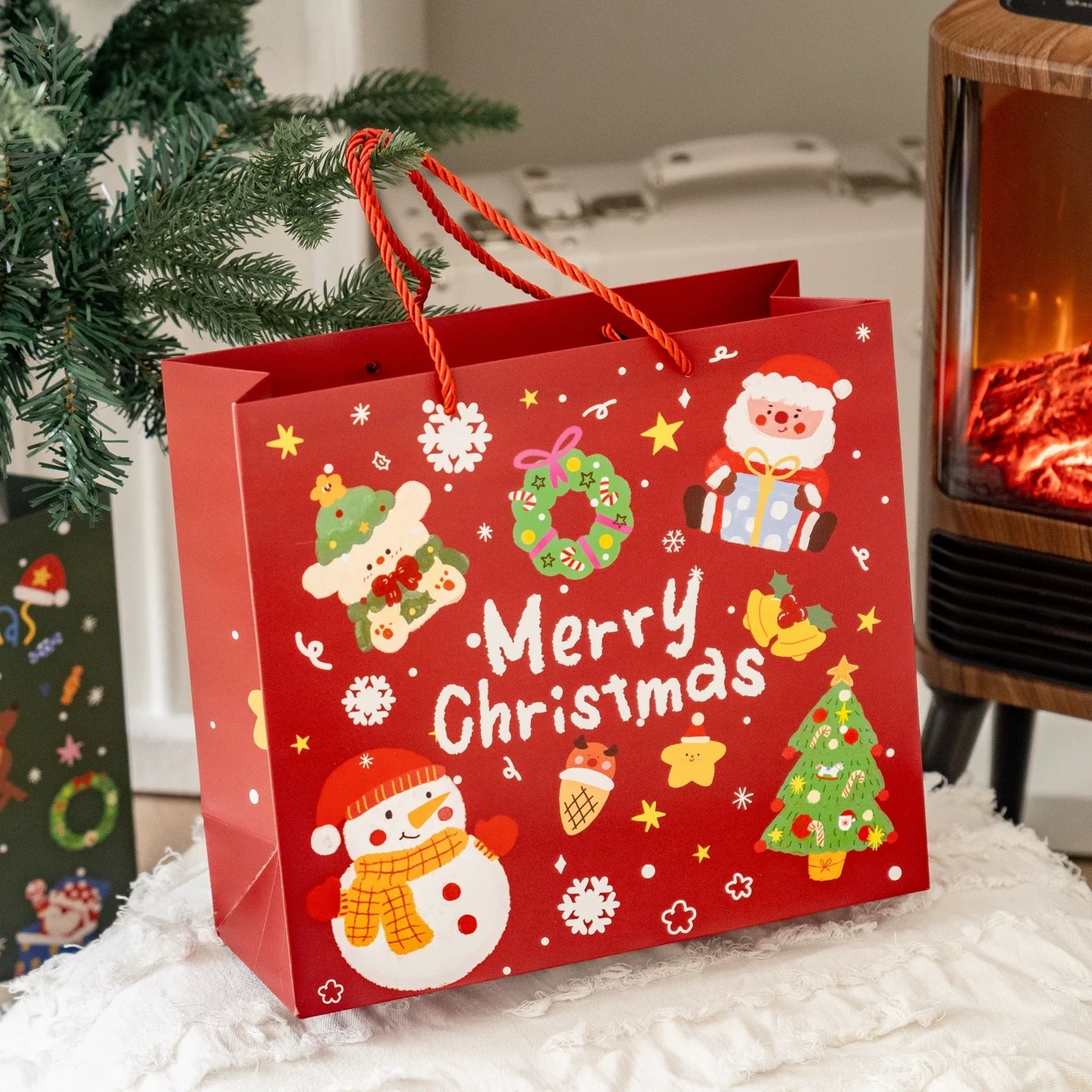 Christmas Gift Bags with Carry Handles – product view