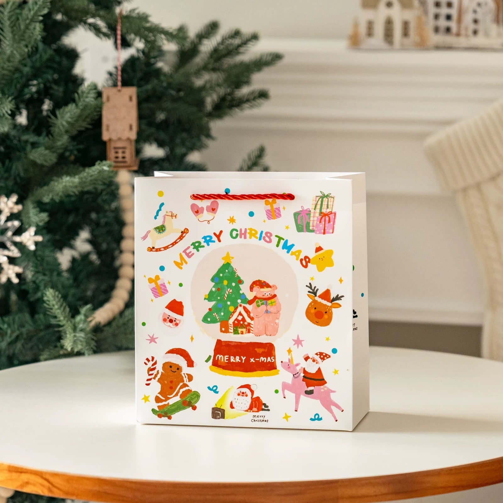 Christmas Gift Bags with Carry Handles – product view