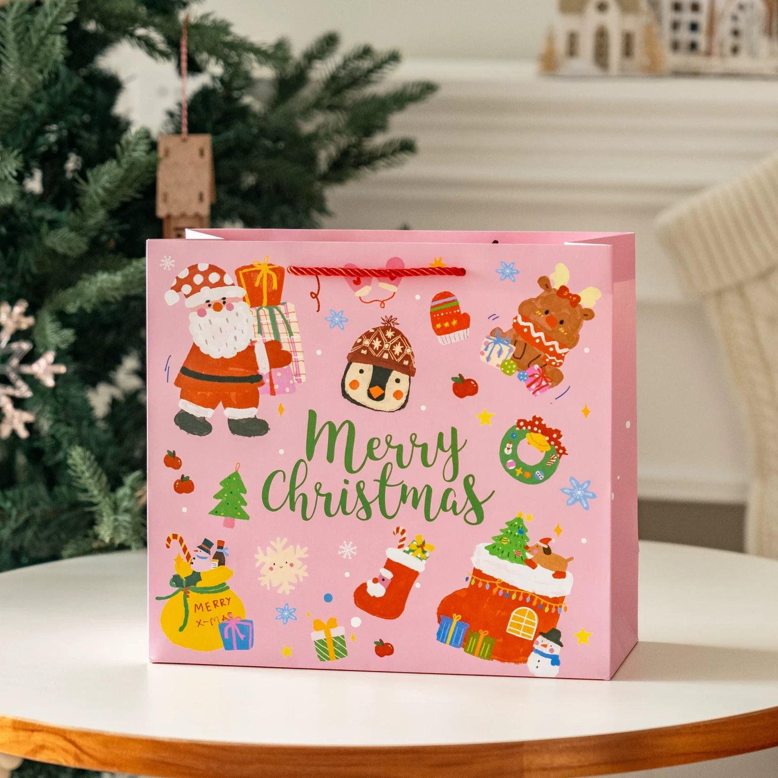 Christmas Gift Bags with Carry Handles – product view