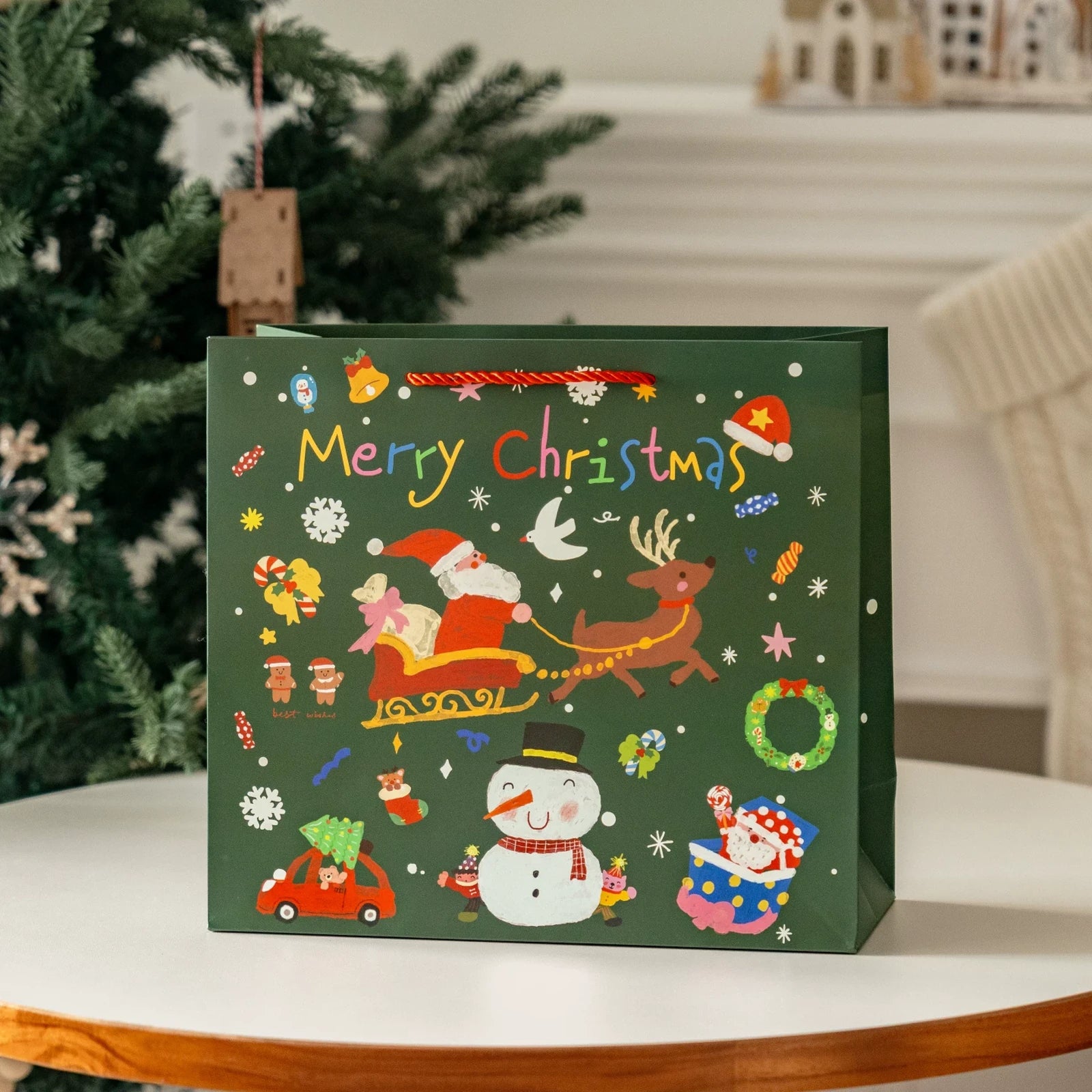 Christmas Gift Bags with Carry Handles – product view