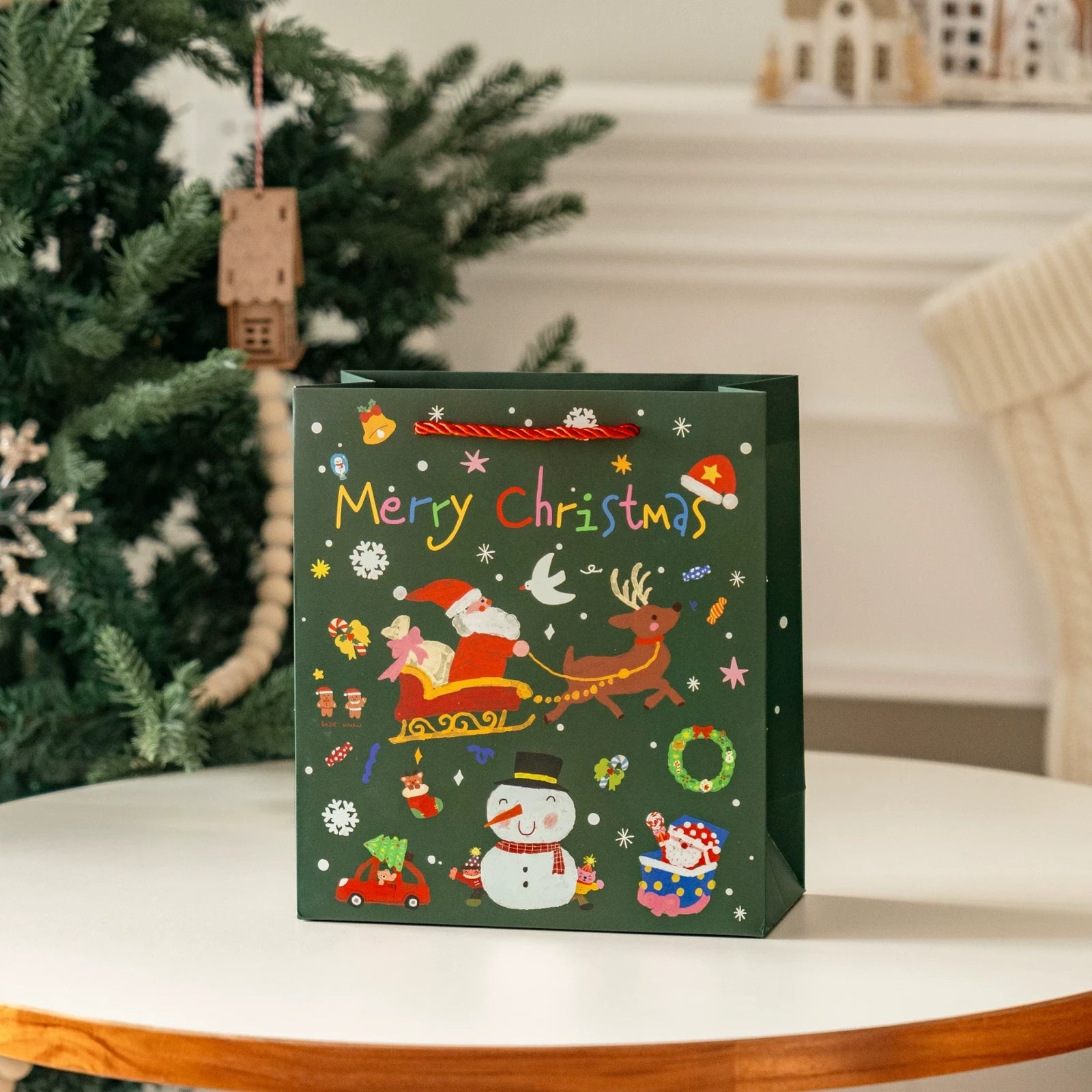 Christmas Gift Bags with Carry Handles – product view