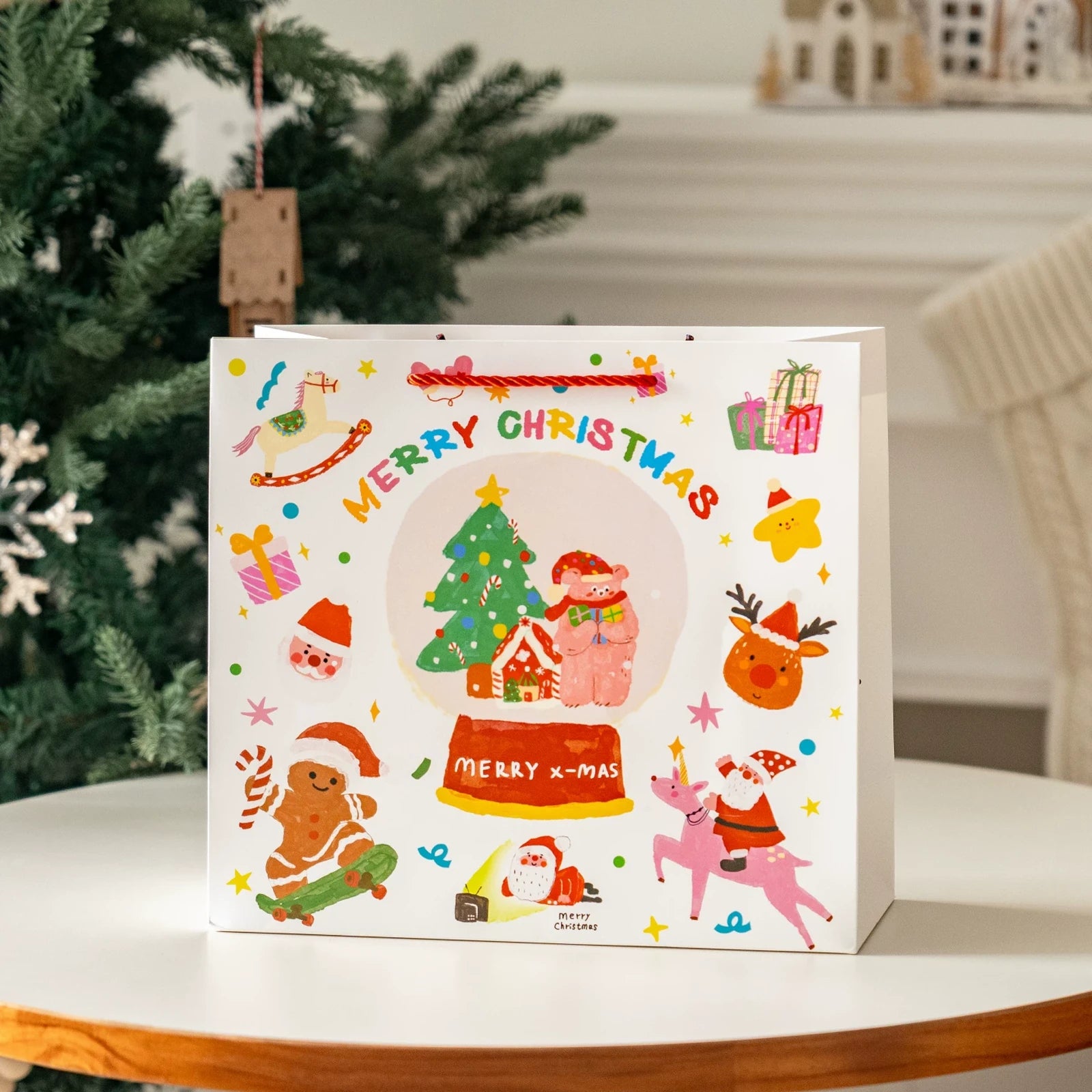 Christmas Gift Bags with Carry Handles – product view