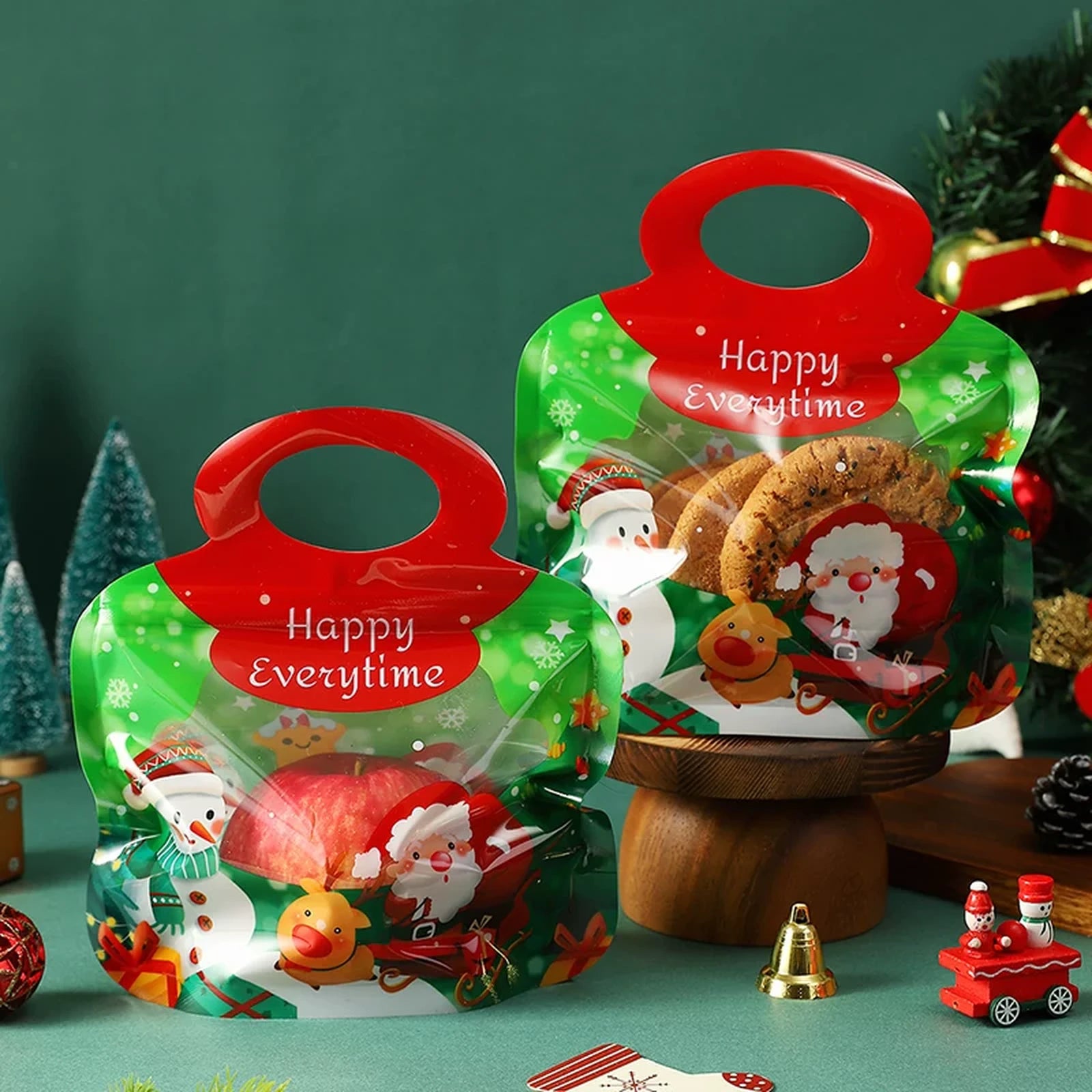 Christmas Paper Gift Bags with Ribbon Options – product view