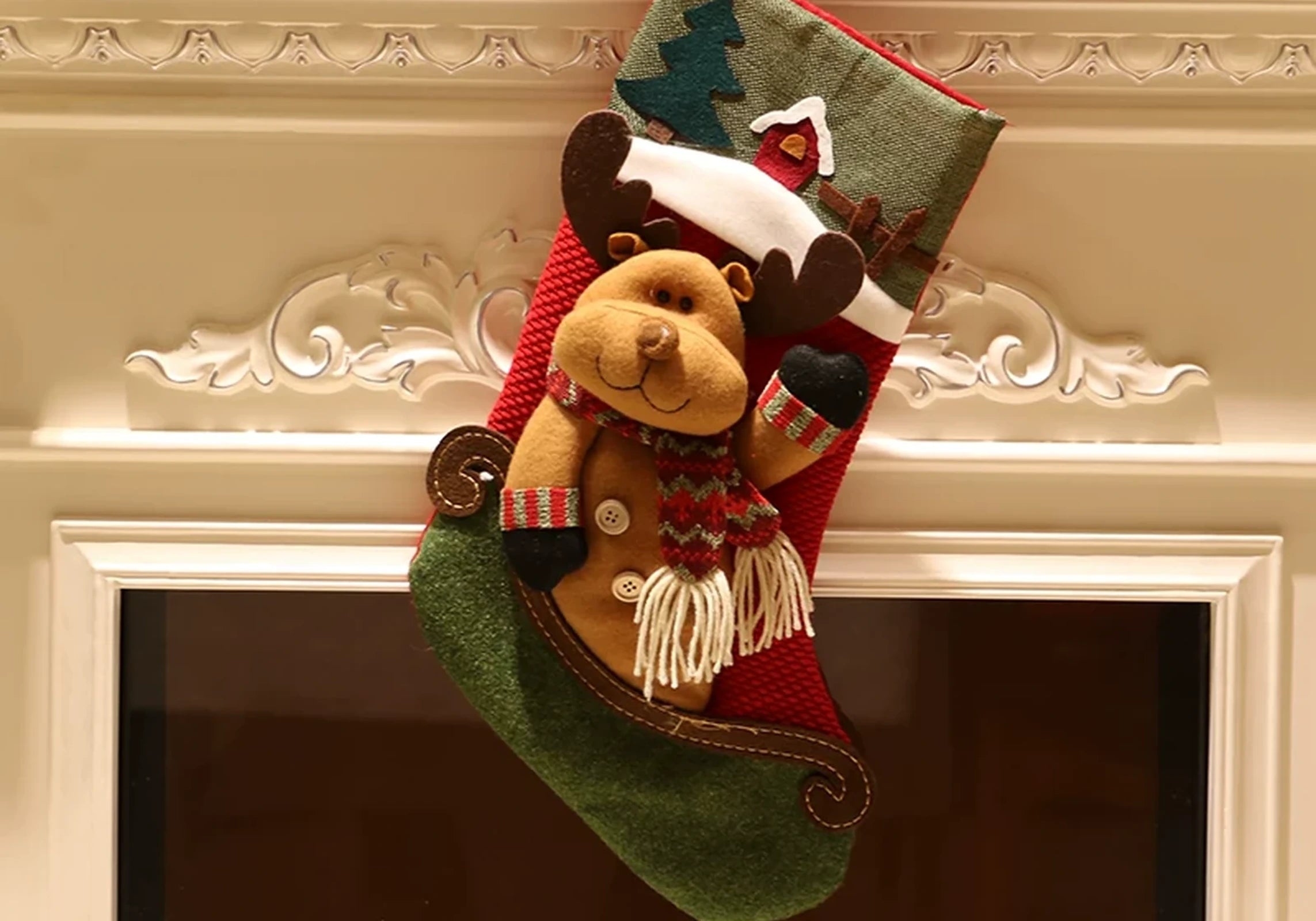 Christmas Stocking Gift Bags with Hanging Loops – selected option 40