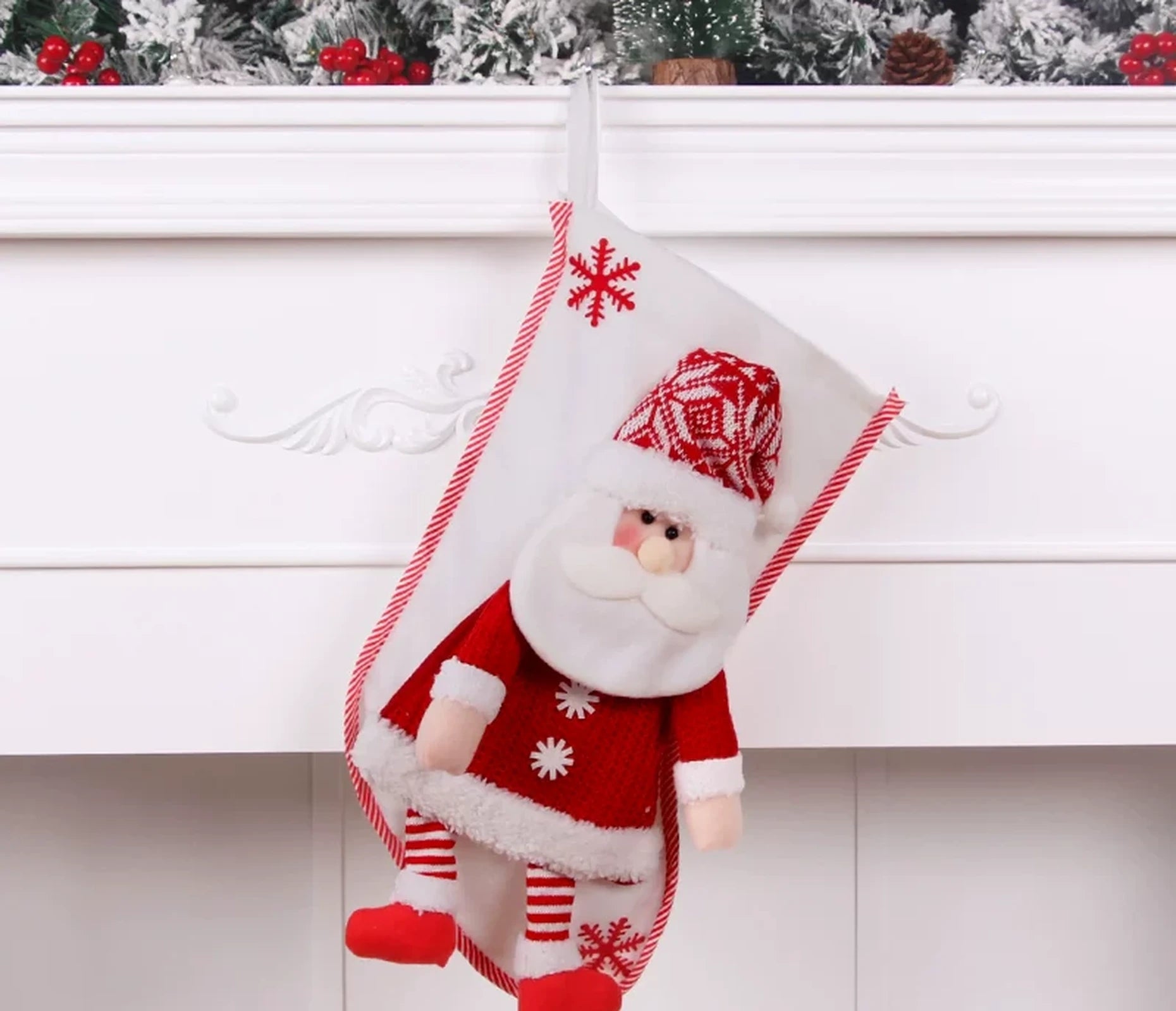 Christmas Stocking Gift Bags with Hanging Loops – selected option 45