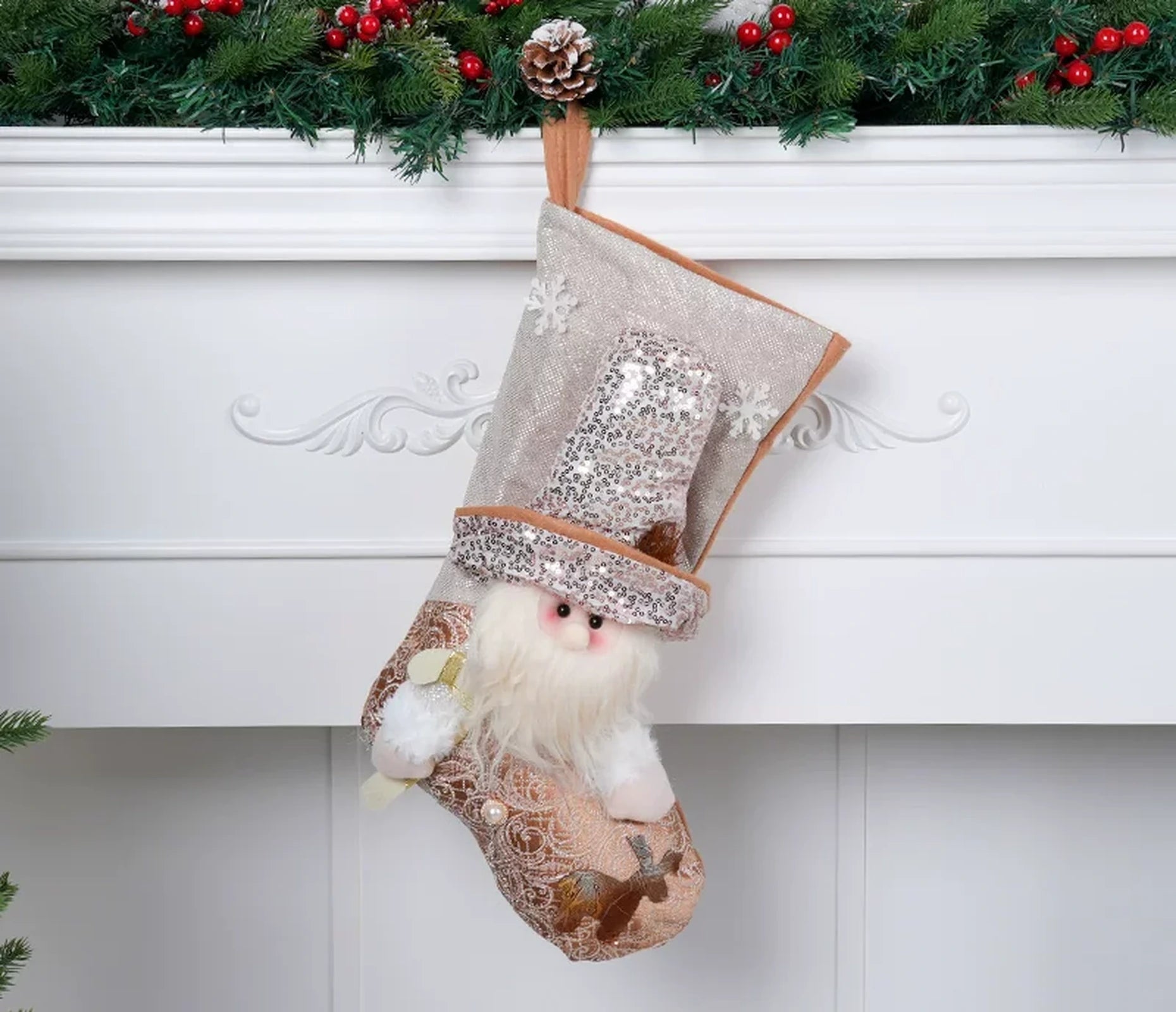 Christmas Stocking Gift Bags with Hanging Loops – selected option 50