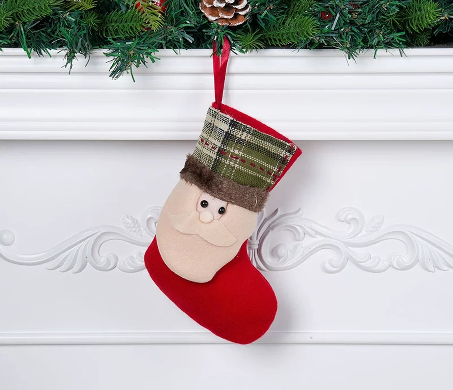 Christmas Stocking Gift Bags with Hanging Loops – selected option 58