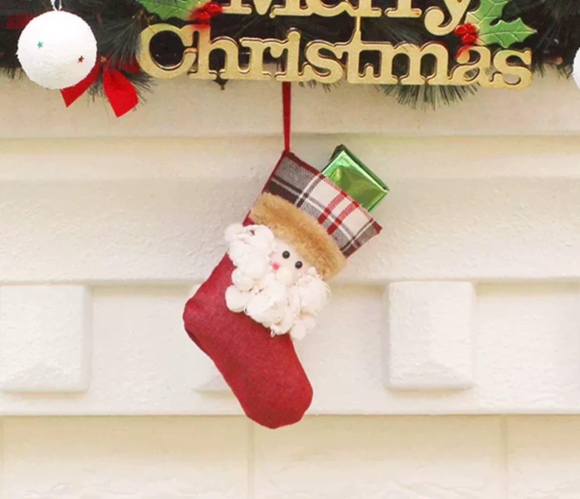 Christmas Stocking Gift Bags with Hanging Loops – selected option 61