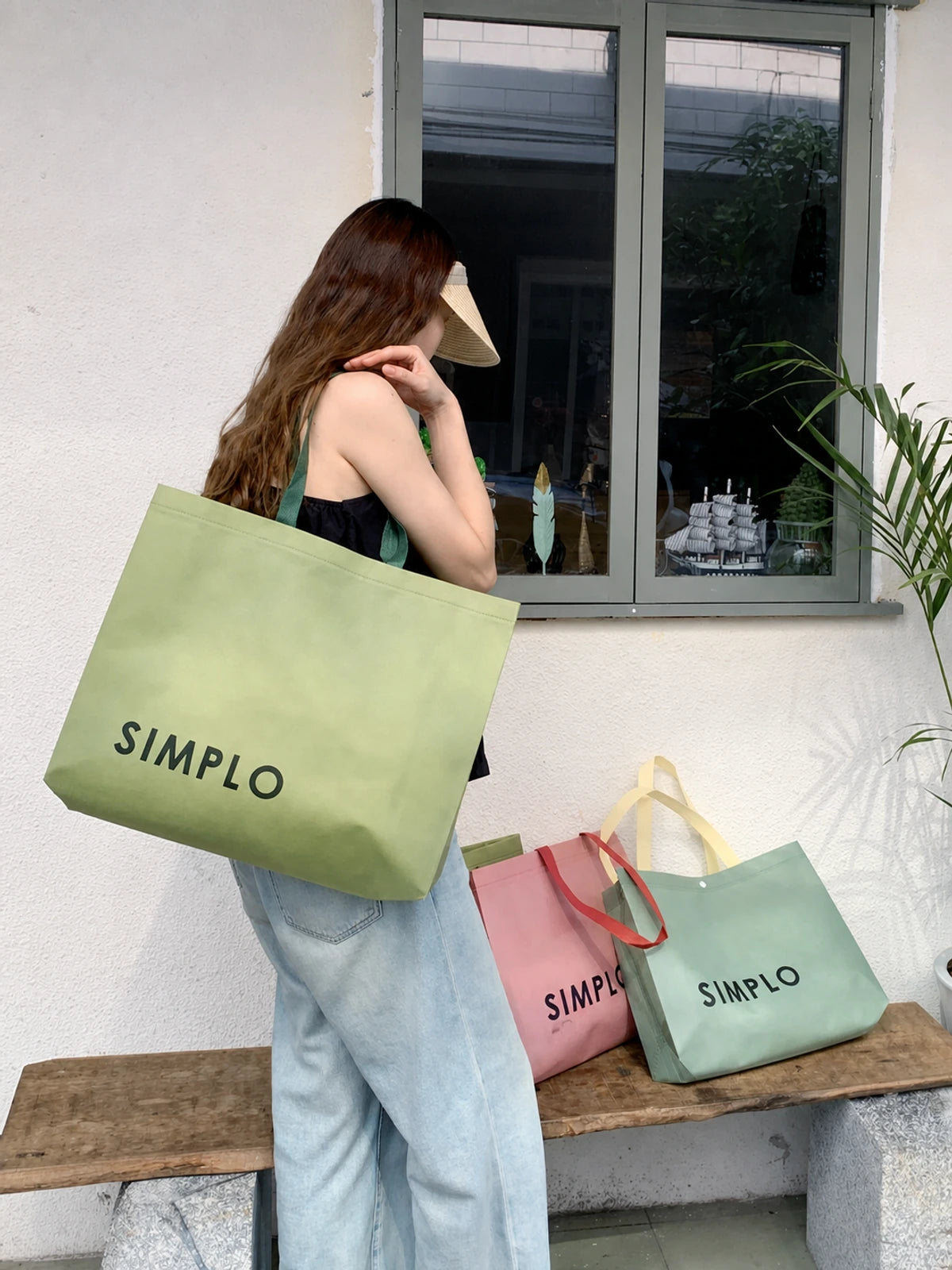 Colorful Non-Woven Tote Bags — 6 Colors product view 1
