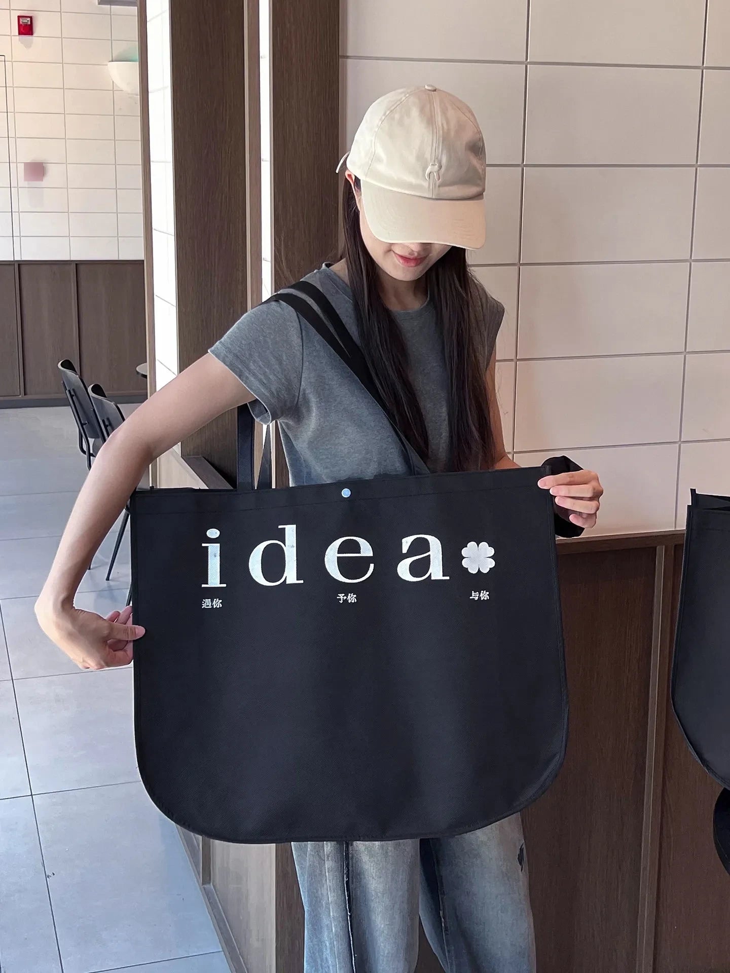 Crescent Non-Woven Tote Bags — 2 Styles product view 3