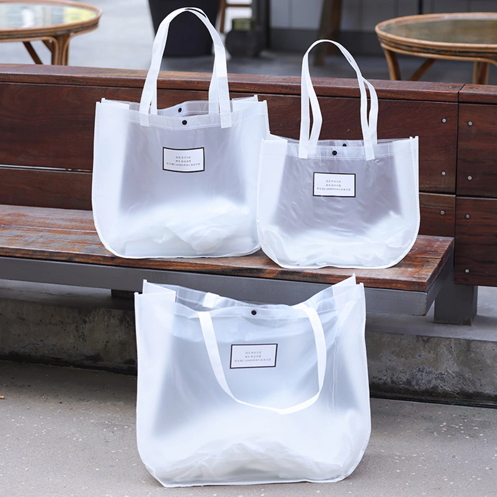 Crescent Non-Woven Tote Bags — 2 Styles — Excluded Option